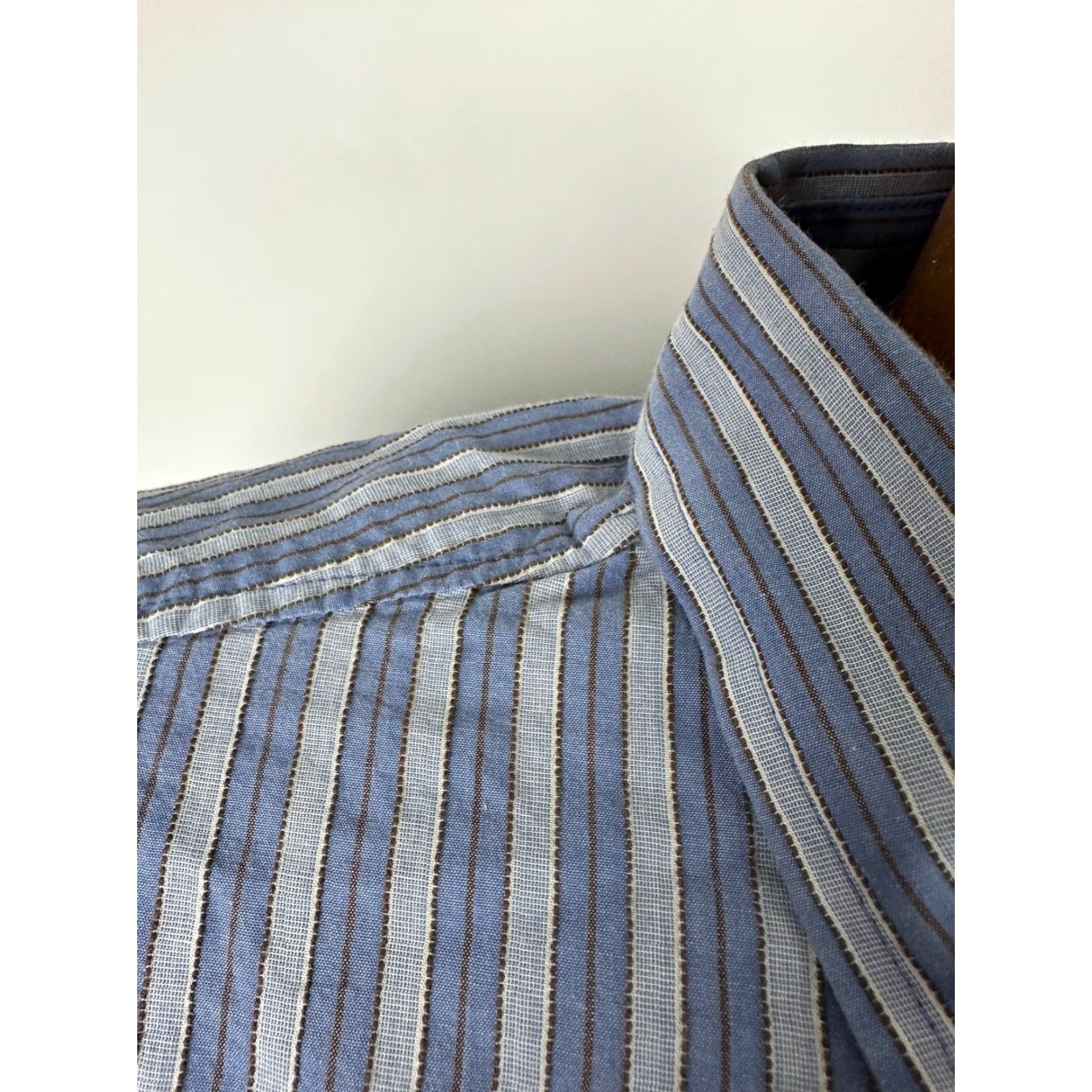 Timberland VINTAGE Timberland Shirt Men 3XL Slim Blue Striped Button-Up Size US XXL / EU 58 / 5 - 4 Thumbnail