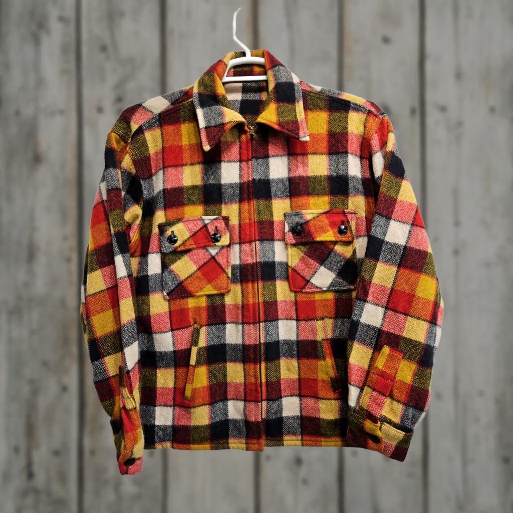 Vintage VINTAGE Bemidji Woolen Mills Full Zip USA Made Plaid Shirt Jacket Mens Large Size US L / EU 52-54 / 3 - 1 Thumbnail