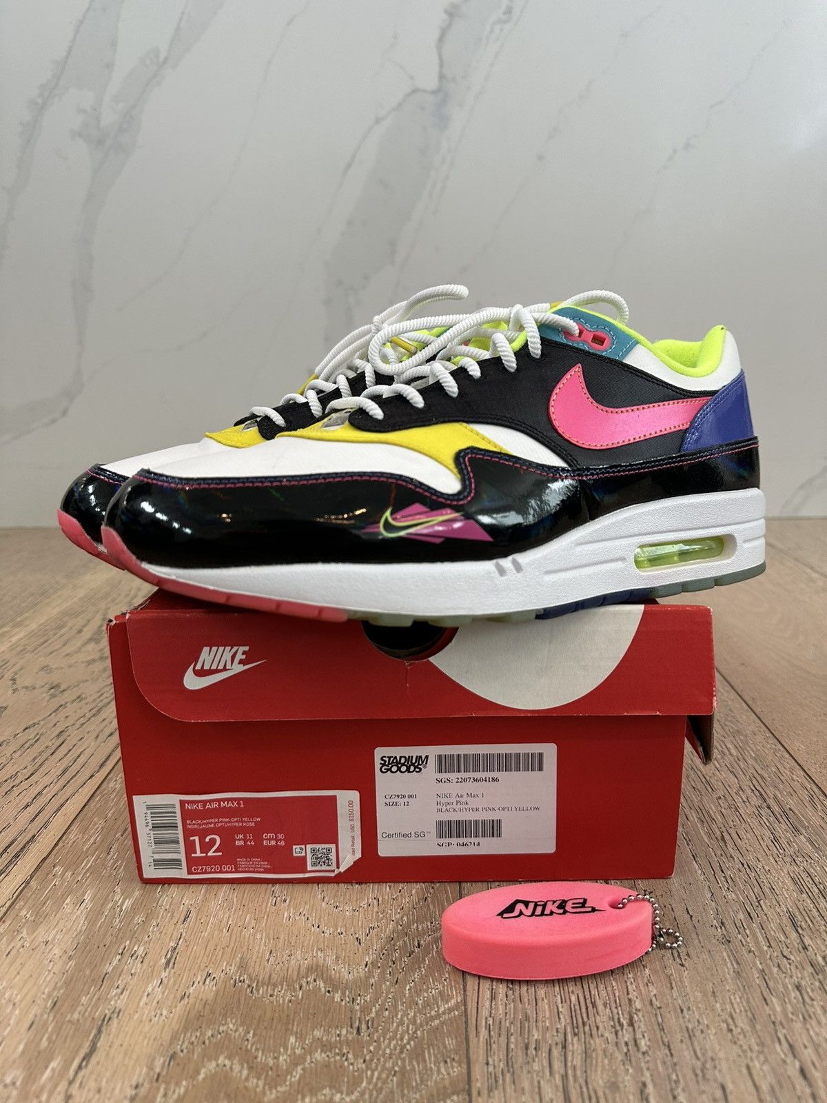 Nike Nike Air Max 1 Hyper Pink Size US 12 / EU 45 - 1 Thumbnail