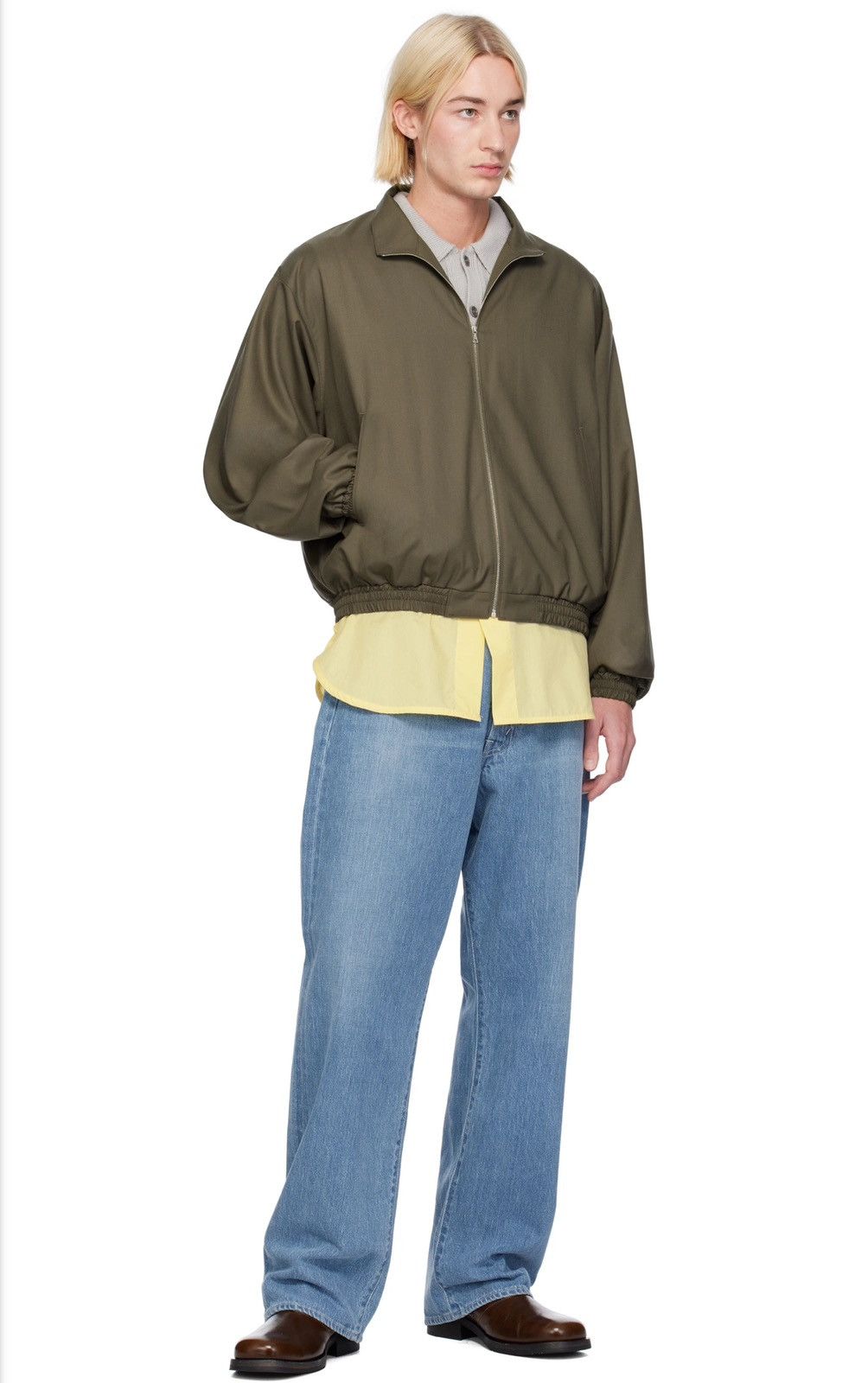 Auralee Auralee Tropical Wool Zip Blouson Size US M / EU 48-50 / 2 - 6 Thumbnail