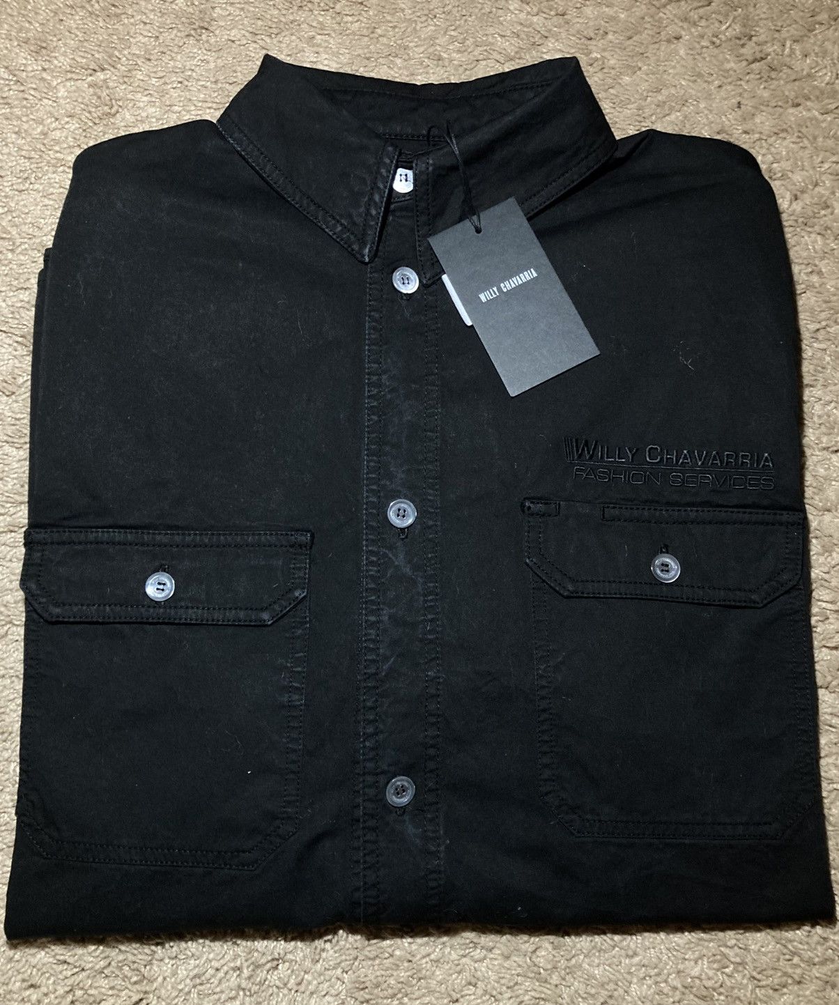 Willy Chavarria New SS25 Willy Chavarria Corcoran Work Shirt 2025 Services Size US S / EU 44-46 / 1 - 1 Thumbnail