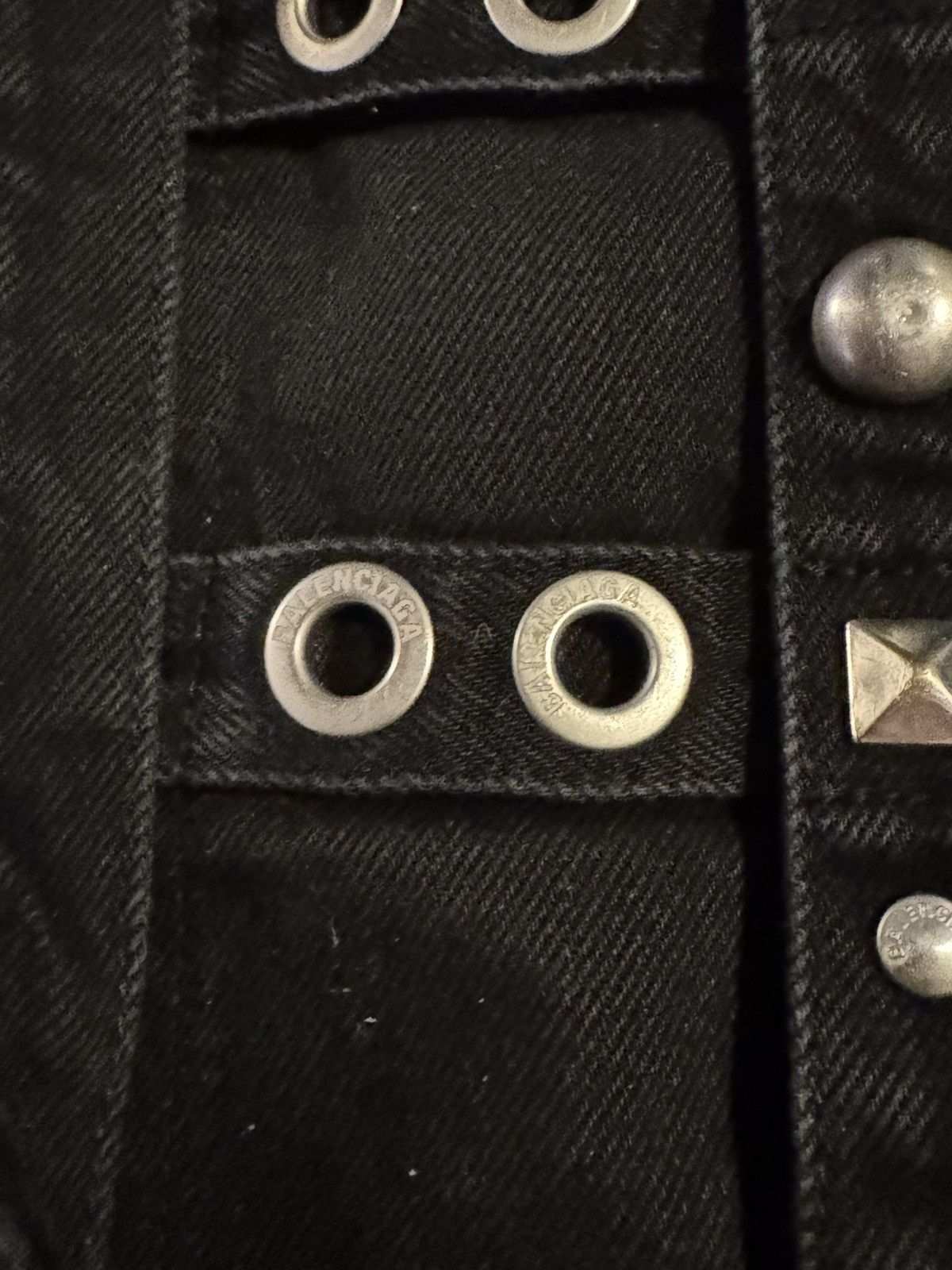 Balenciaga BALENCIAGA - Black denim ravers *RARE! Size US 30 / EU 46 - 9 Thumbnail