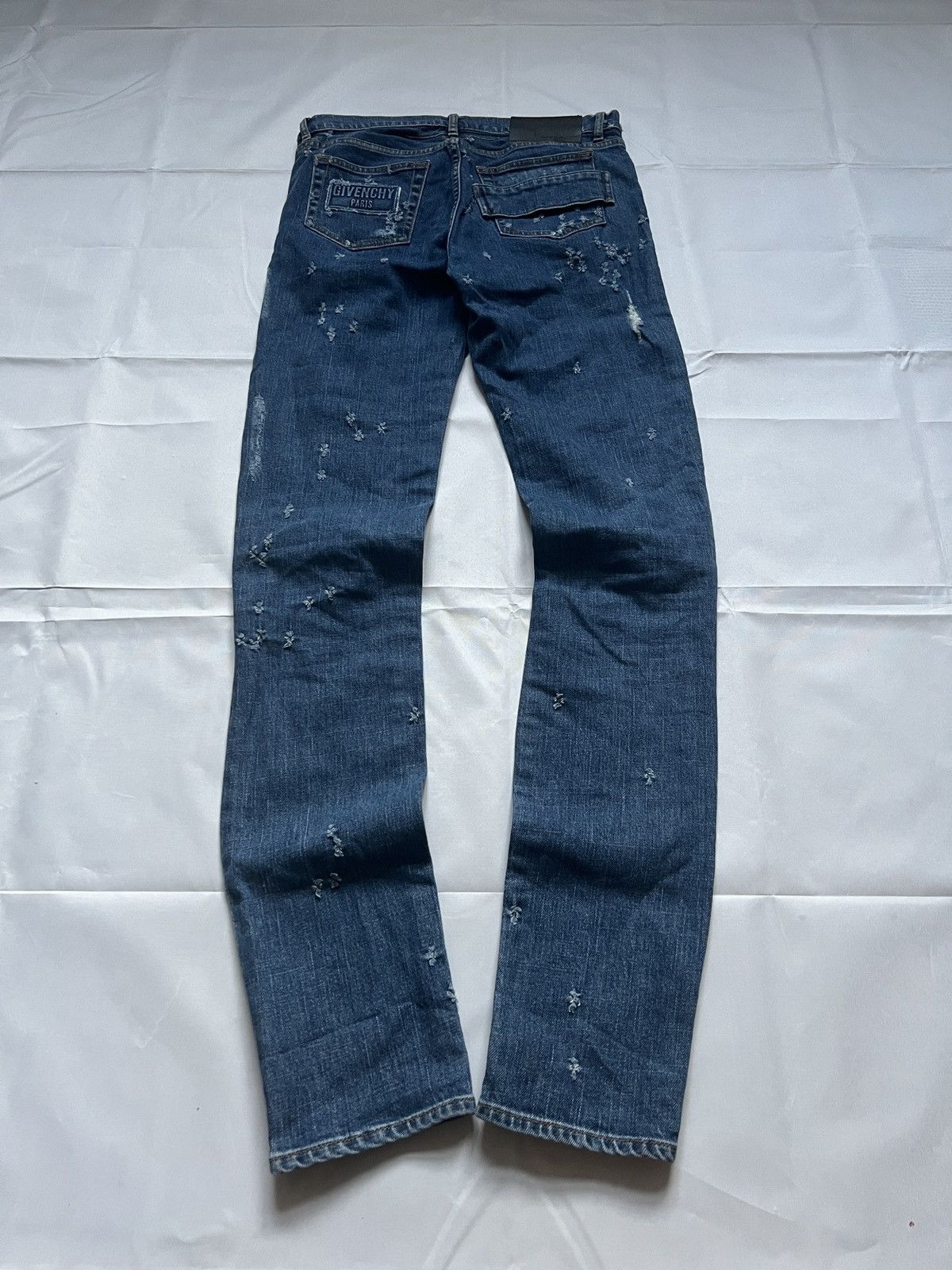 Givenchy Givenchy Distressed Rico Slim Jean Denim Size US 28 / EU 44 - 1 Thumbnail
