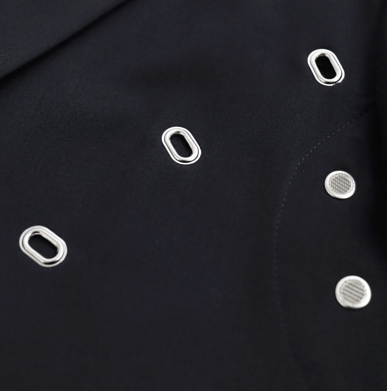 Yohji Yamamoto Yohji Yamamoto Pour Homme - W/GABARDINE Eyelet Jacket Size US M / EU 48-50 / 2 - 5 Thumbnail