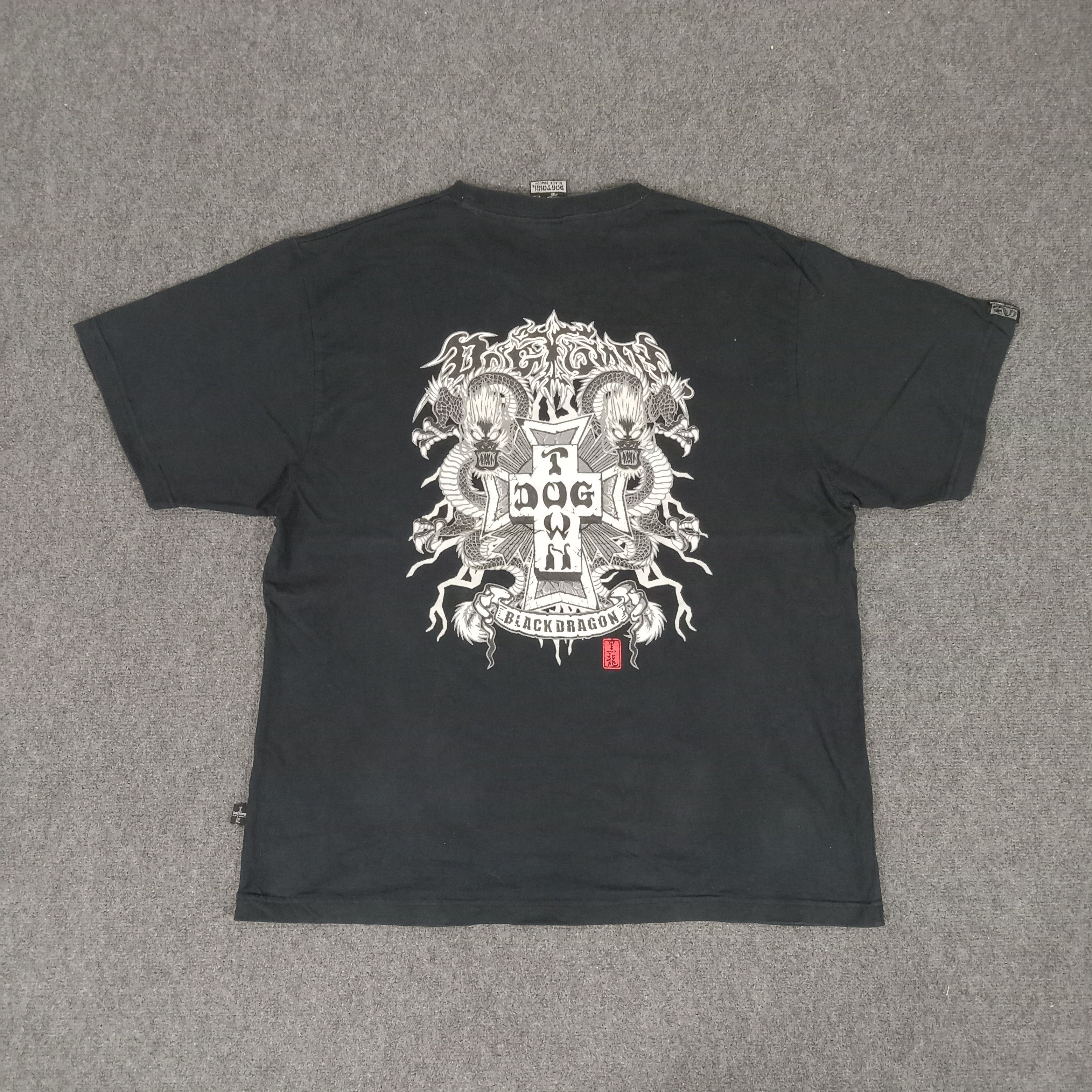 Dog Town Black Dragon Streetwear Style Tshirt