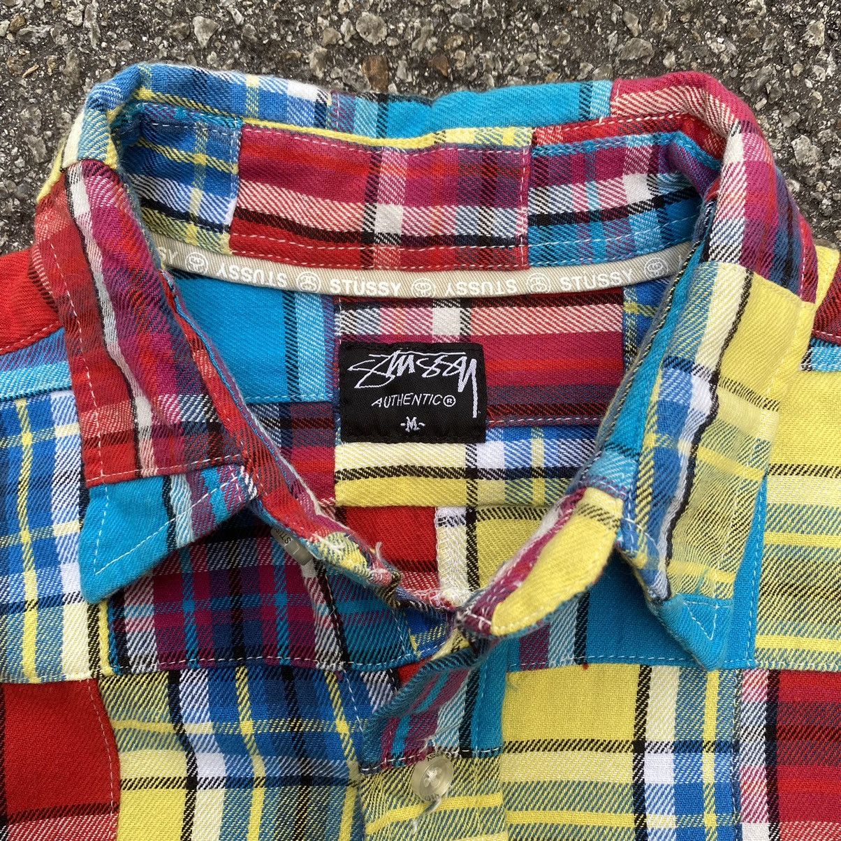 Stussy Stussy Patchwork Flannel Shirt Button Up Multicolor Size US S / EU 44-46 / 1 - 5 Thumbnail