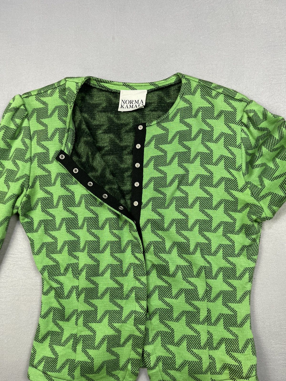 Norma Kamali Norma Kamali Green Starred Crop Top Size M / US 6-8 / IT 42-44 - 8 Thumbnail