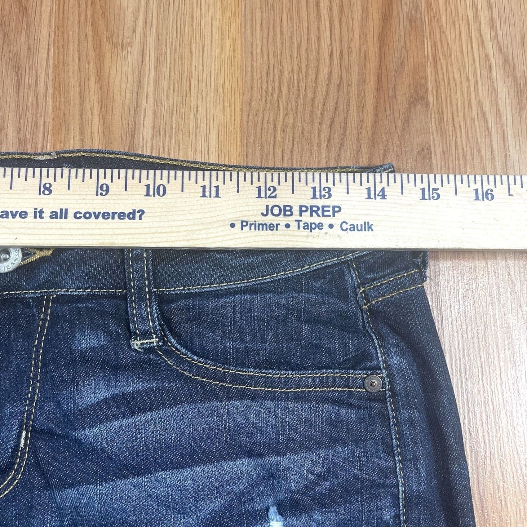 Vintage VINTAGE The Original Arizona Jeans Denim Shorts Womens 5 Stretch Flat Front Blue Jeans Womens Shorts Size 27" / US 4 / IT 40 - 4 Thumbnail