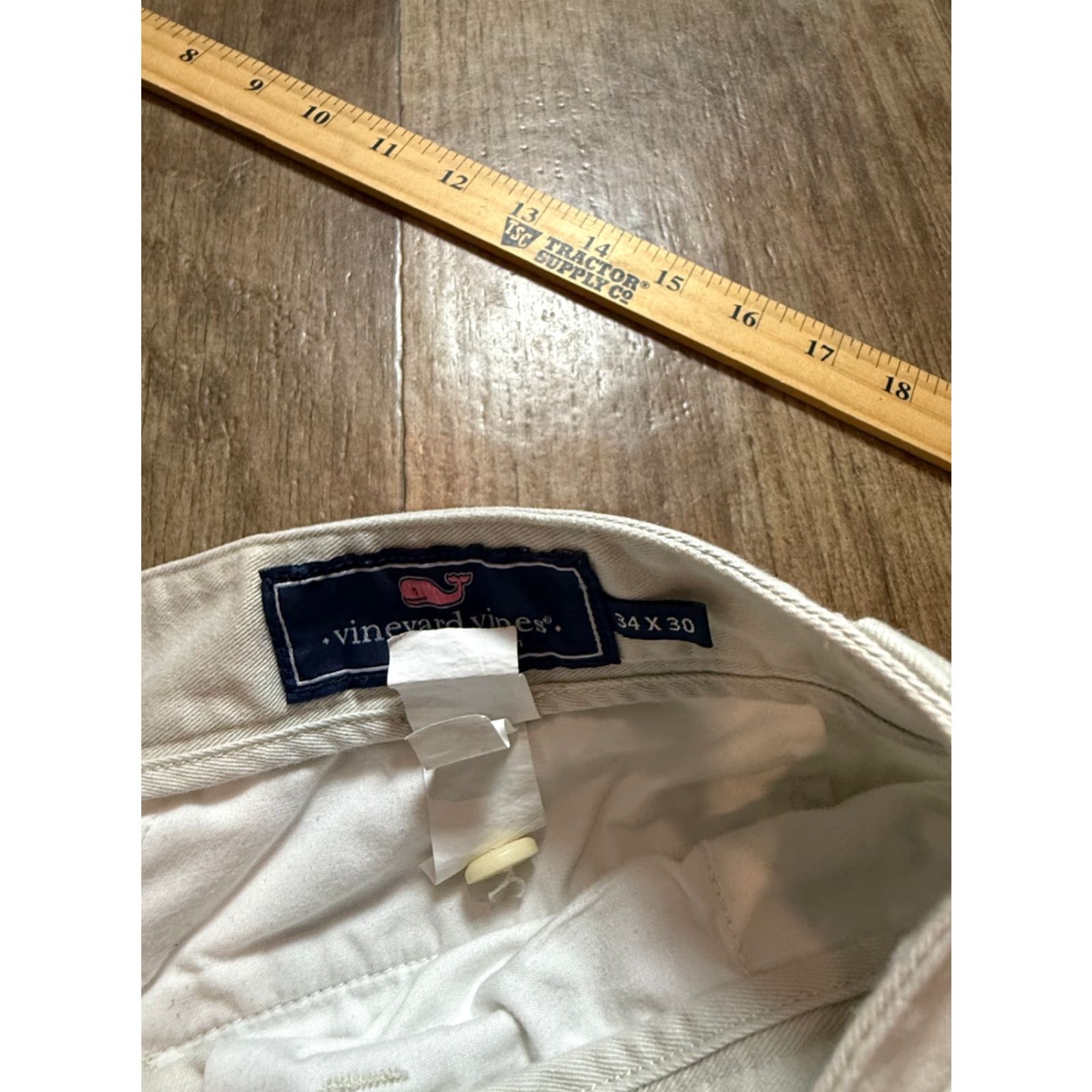 Vineyard Vines Vineyard Vines Pants Mens 34 x 30 Beige Chino Regular N/A Casual Formal Workwear Party/Cocktail Business Mens Size US 30 / EU 46 - 4 Thumbnail