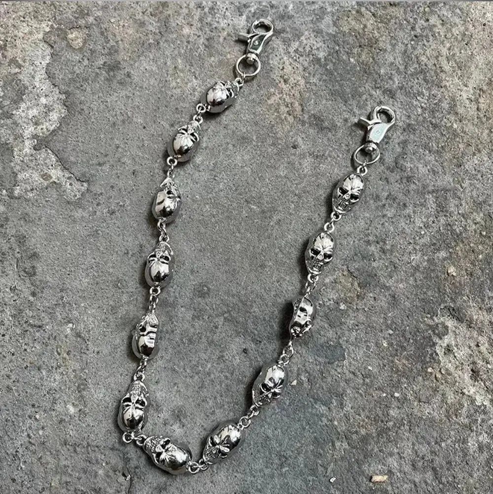 Jewelry Skull Punk Gothic Death Wallet Demon Pocket Chain Size ONE SIZE - 4 Thumbnail