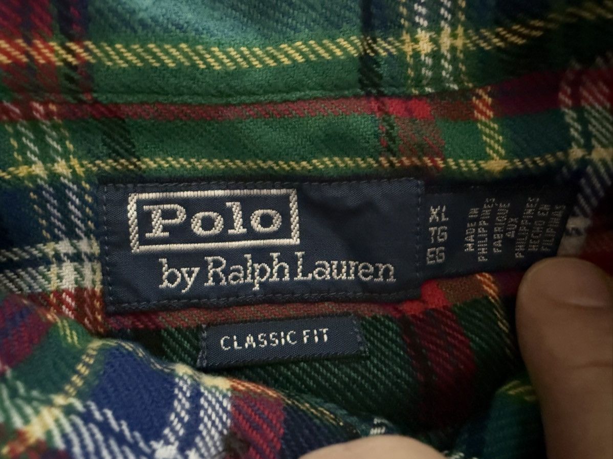 Polo Ralph Lauren Polo Ralph Lauren Classic Fit Suede-Patch Plaid Workshirt Size US XL / EU 56 / 4 - 8 Thumbnail