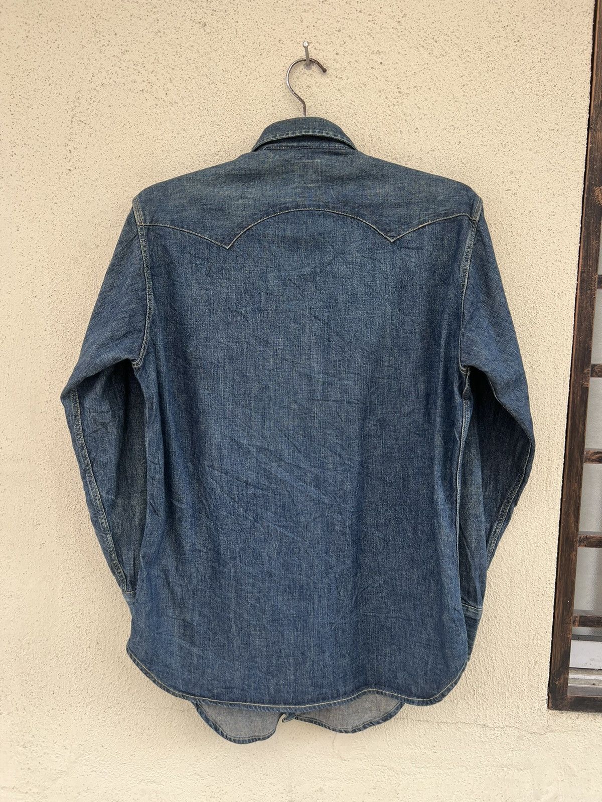 Levi's Vintage Clothing Vintage 1998 LVC Levi’s Big E Muddy Denim Western Shirt Size US M / EU 48-50 / 2 - 14 Thumbnail