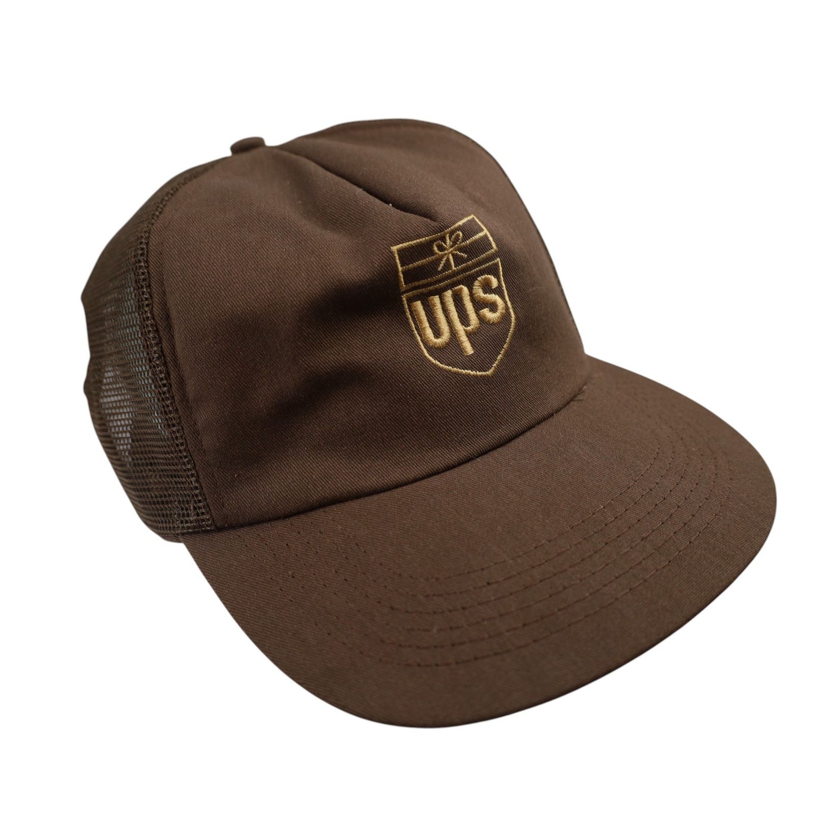 Vintage Vintage UPS Mesh Snapback Trucker Hat Size ONE SIZE - 2 Thumbnail