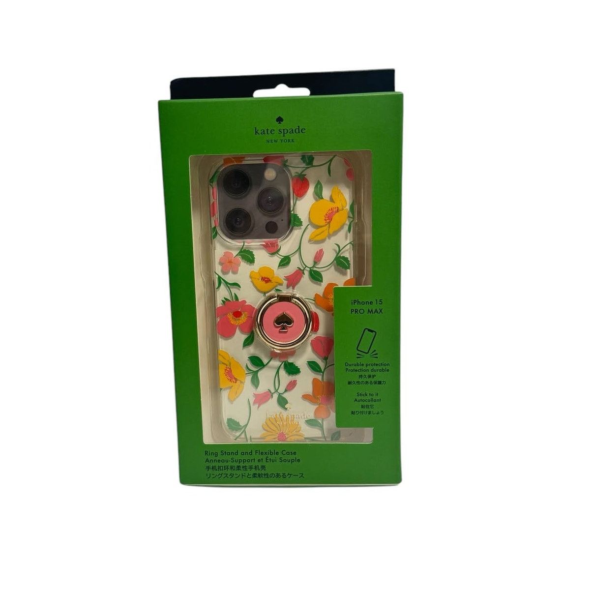 Kate Spade Kate Spade Garden Stability Ring iPhone 15 Pro Max Case Size ONE SIZE - 1 Thumbnail