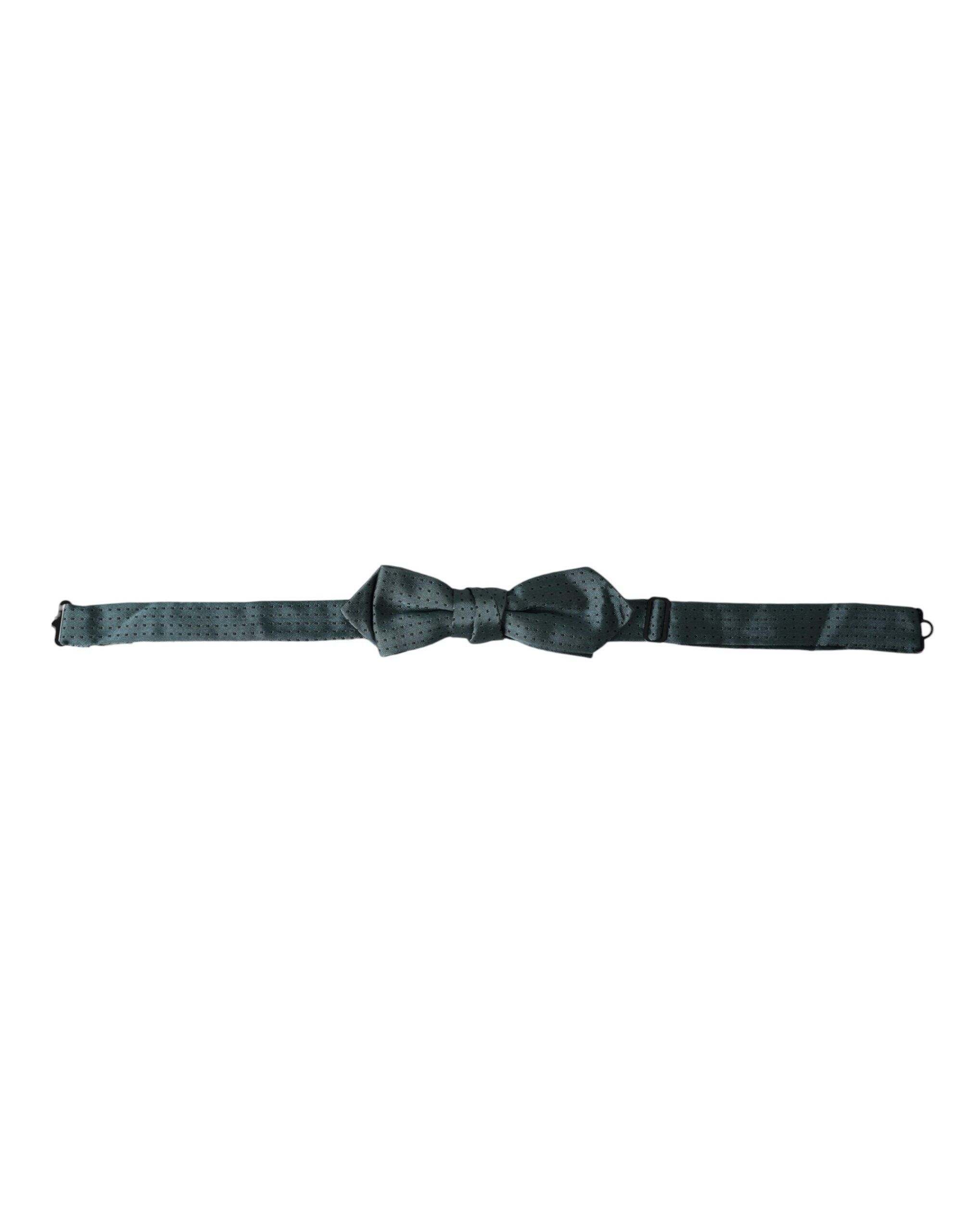 Dolce & Gabbana Green Silk Fantasy Adjustable Neck Men Papillon Bow Men's Size ONE SIZE - 1 Thumbnail