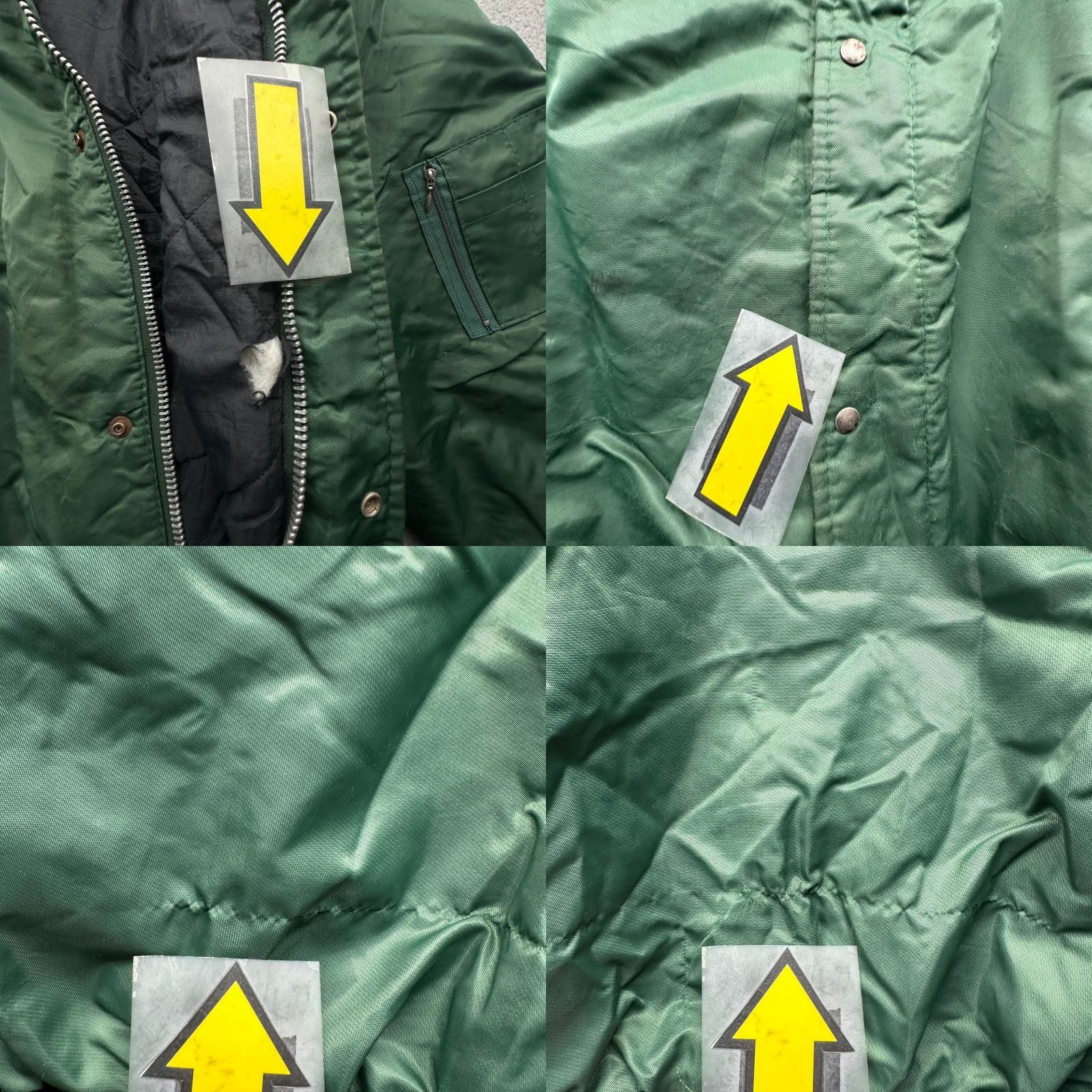 Vintage VINTAGE Golden Bay B-15 Bomber Flight Full Zip Snap Button Jacket Mens XL Green Black Military Jacket Size US XL / EU 56 / 4 - 8 Thumbnail