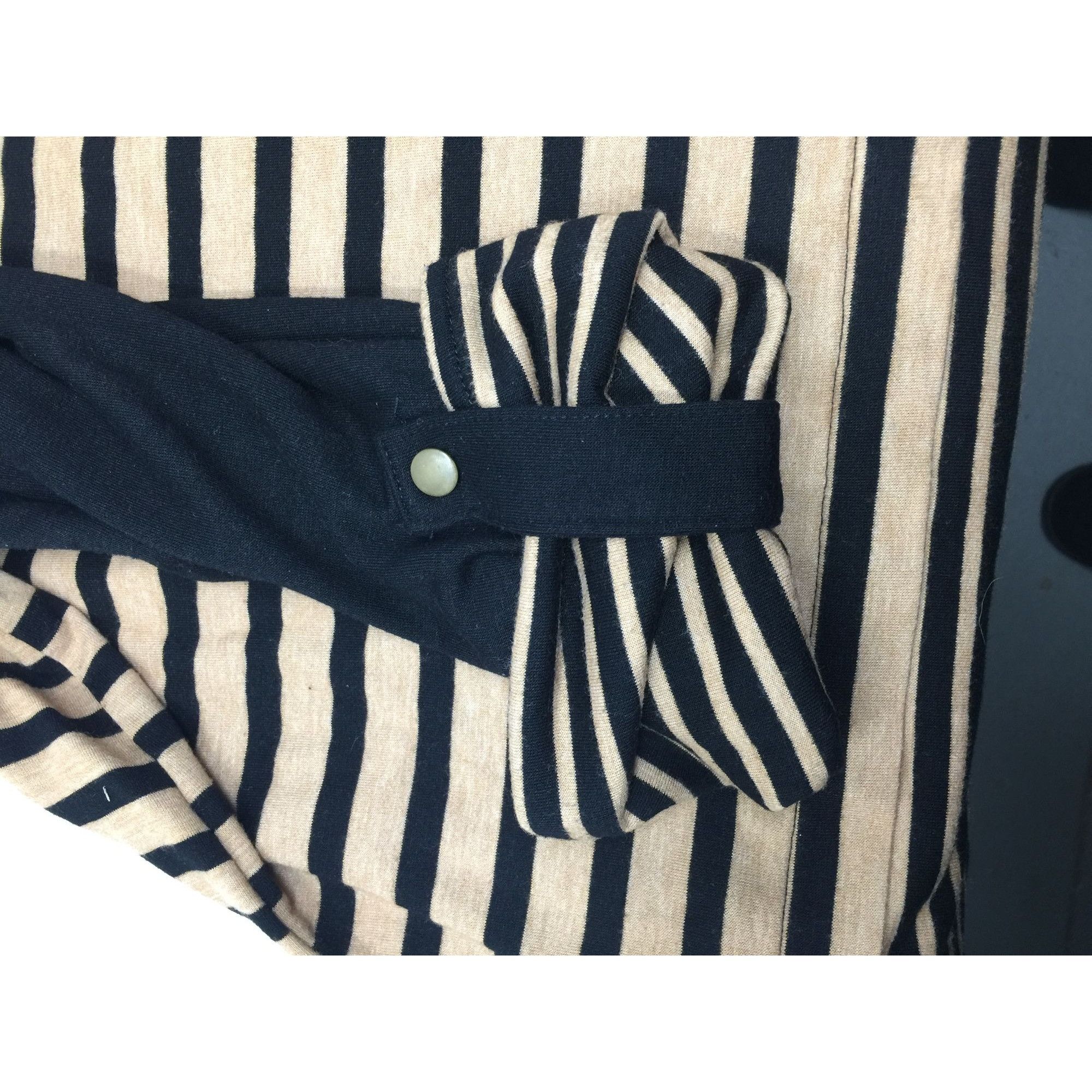 Other Ruby Rd Womens Black and Brown Long Sleeved Striped Shirt Si Size XL / US 12-14 / IT 48-50 - 7 Thumbnail