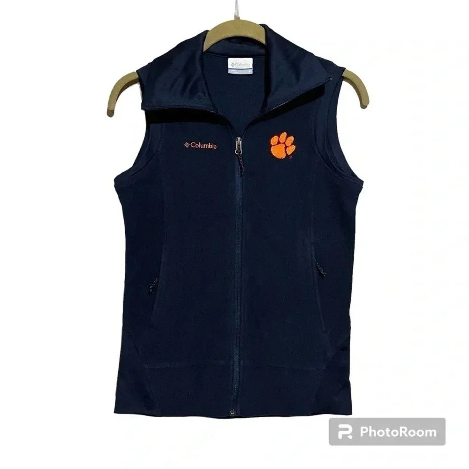 Columbia Columbia Clemson University Soft Fleece Full Zip Vest Sz S Size S / US 4 / IT 40 - 1 Thumbnail