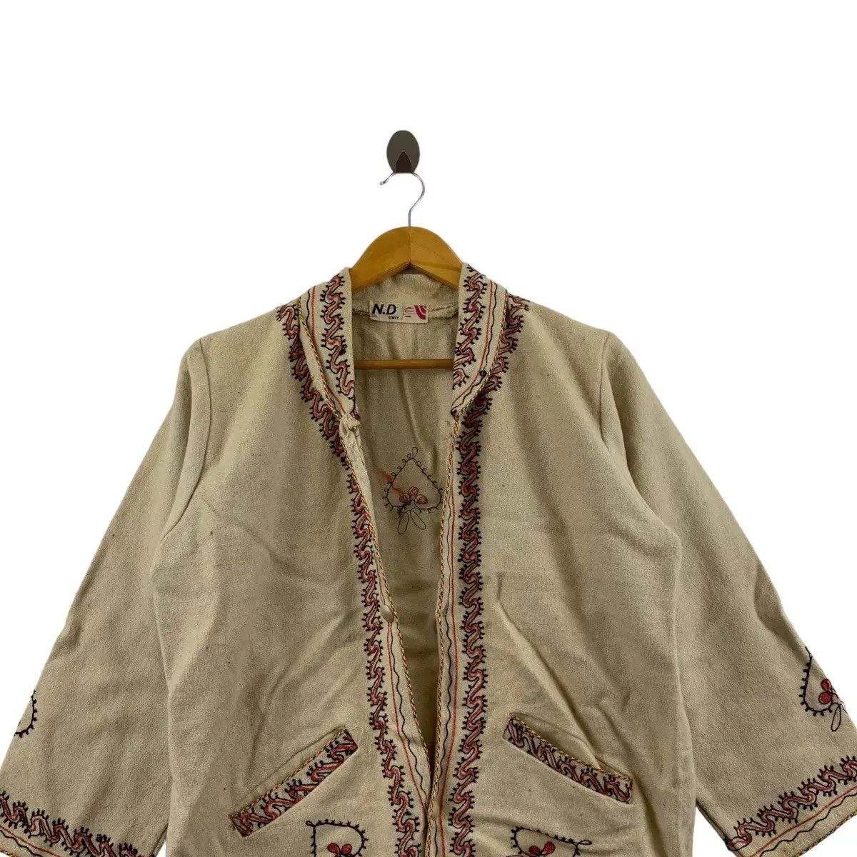 Other Vintage 80’ N.D HAND Knit Strawberry Love Robe Kimono Size M / US 6-8 / IT 42-44 - 4 Thumbnail