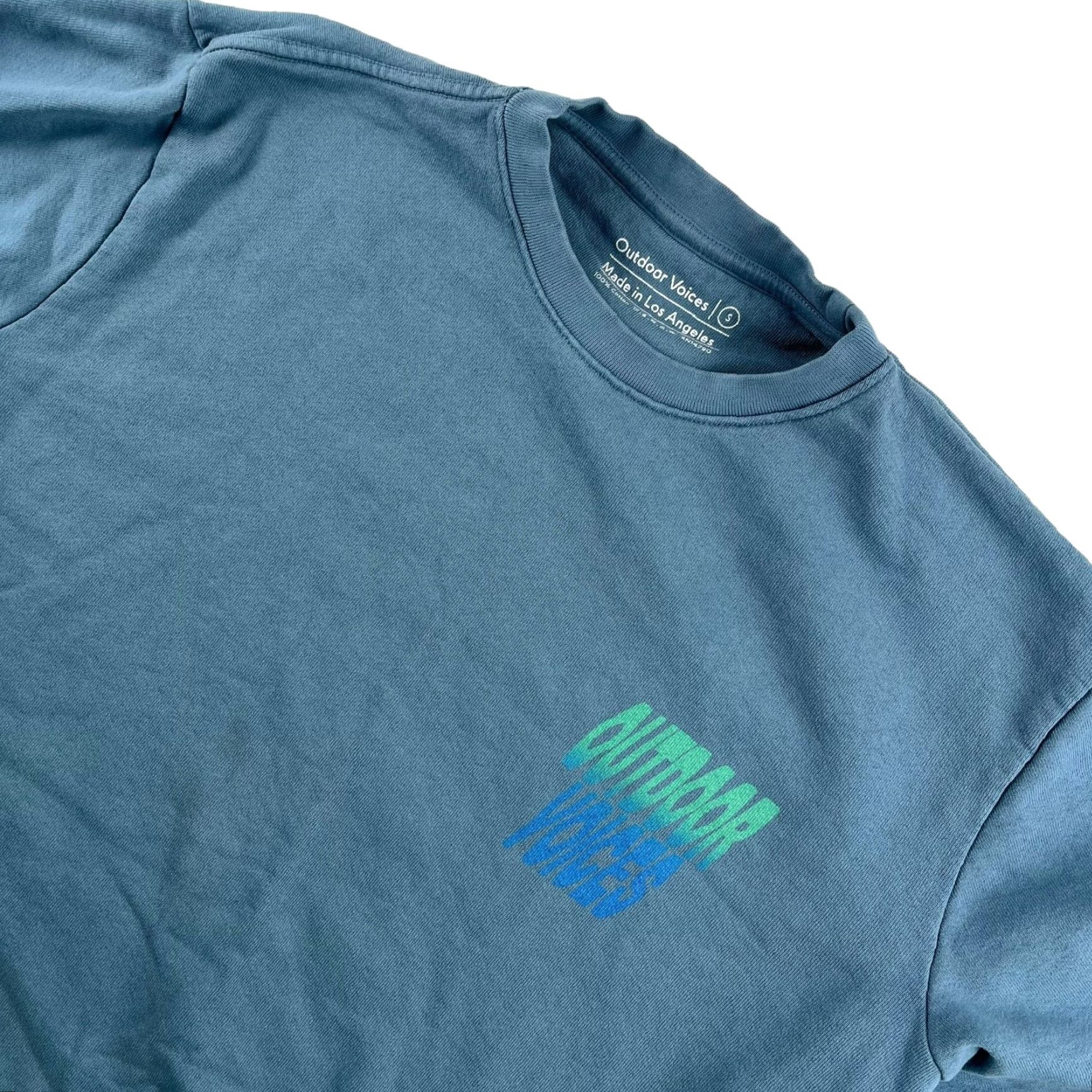 Outdoor Voices Outdoor Voices Sweatshirt Men Blue Cotton Crewneck Small USA Graphic Print Pullover Size US S / EU 44-46 / 1 - 2 Thumbnail