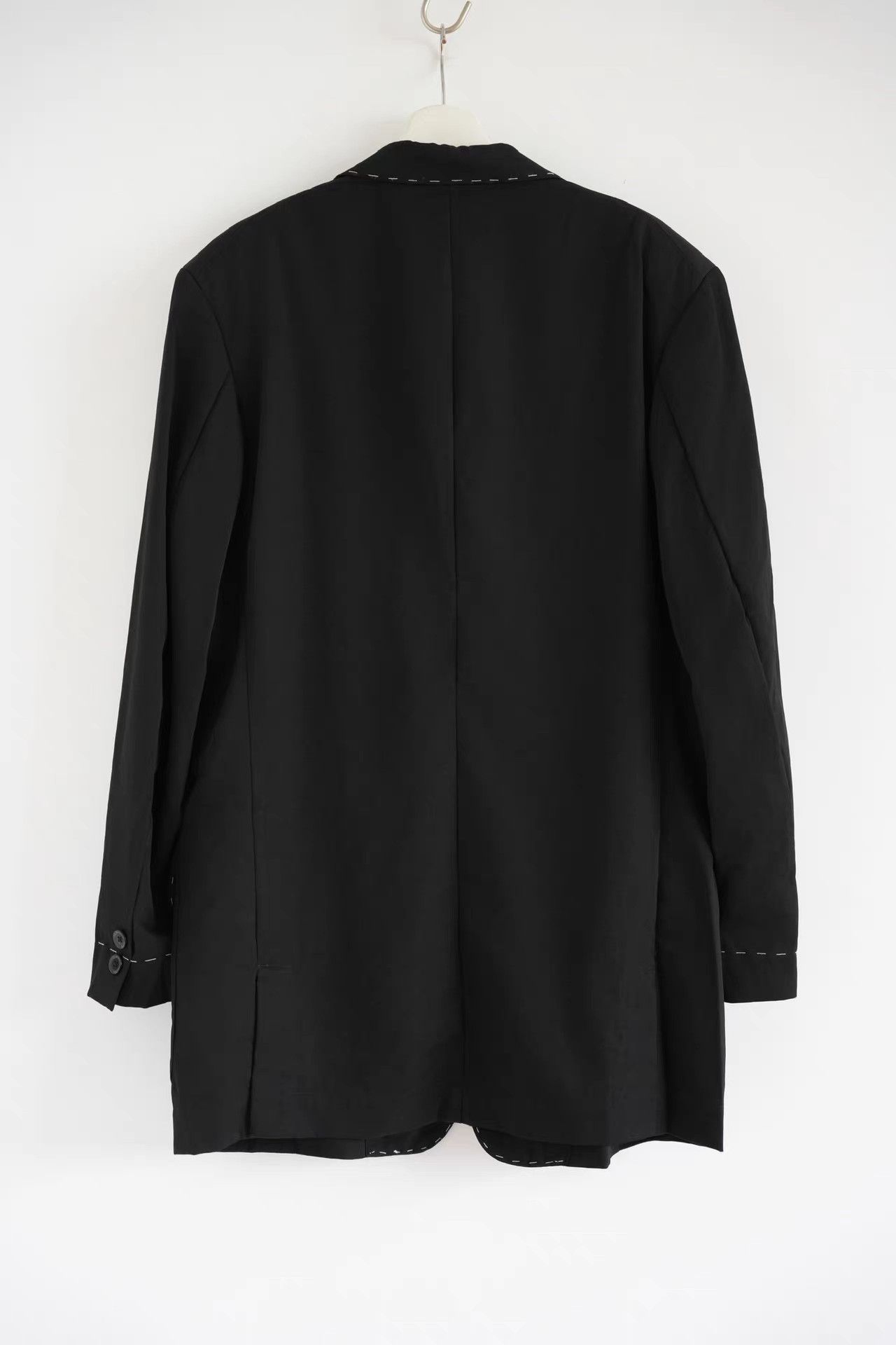 Yohji Yamamoto Yohji Yamamoto 03aw Hand-Stitched Visible Stitch Blazer K4 Size US L / EU 52-54 / 3 - 2 Thumbnail