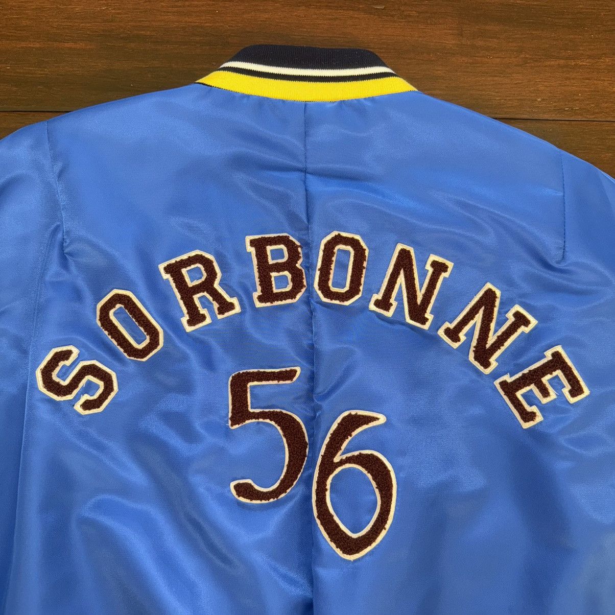 Wales Bonner Wales Bonner logo-patch Bomber Jacket | Blue | 52 Size US L / EU 52-54 / 3 - 13 Thumbnail