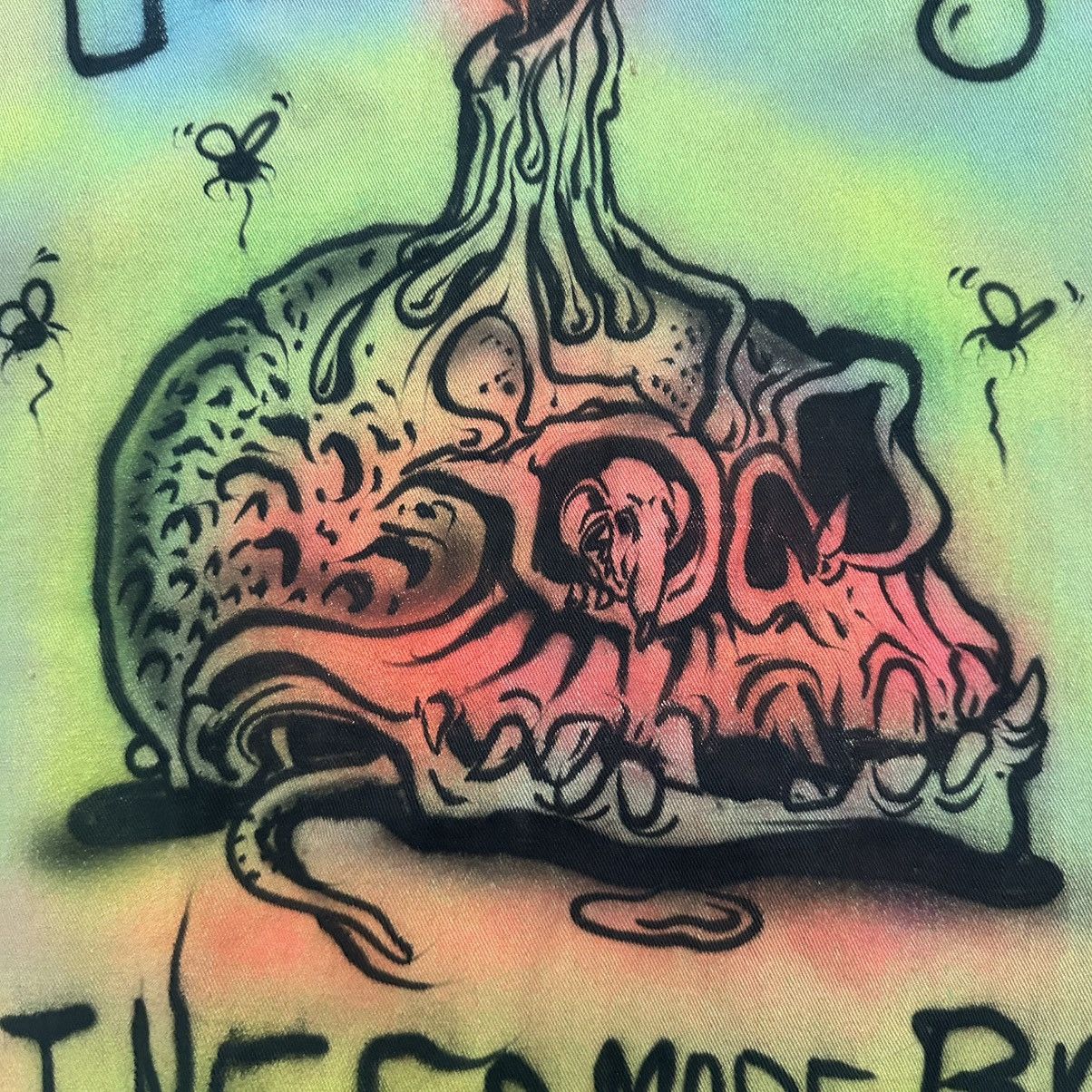 Vintage Vintage Von Franco 1985 I Need More Brains Painted Jacket Size US M / EU 48-50 / 2 - 3 Thumbnail