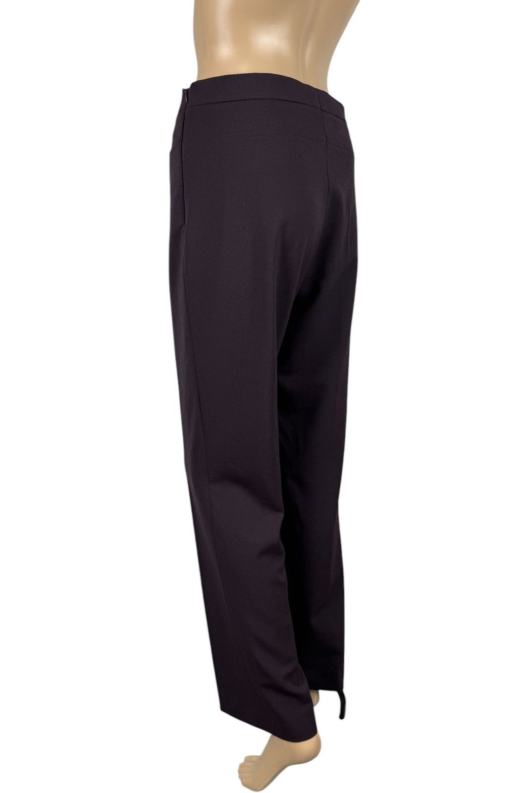 Akris Akris Punto Wool-Polyester Dress Pants Purple size IT44 US8 Size 30" / US 8 / IT 44 - 7 Thumbnail
