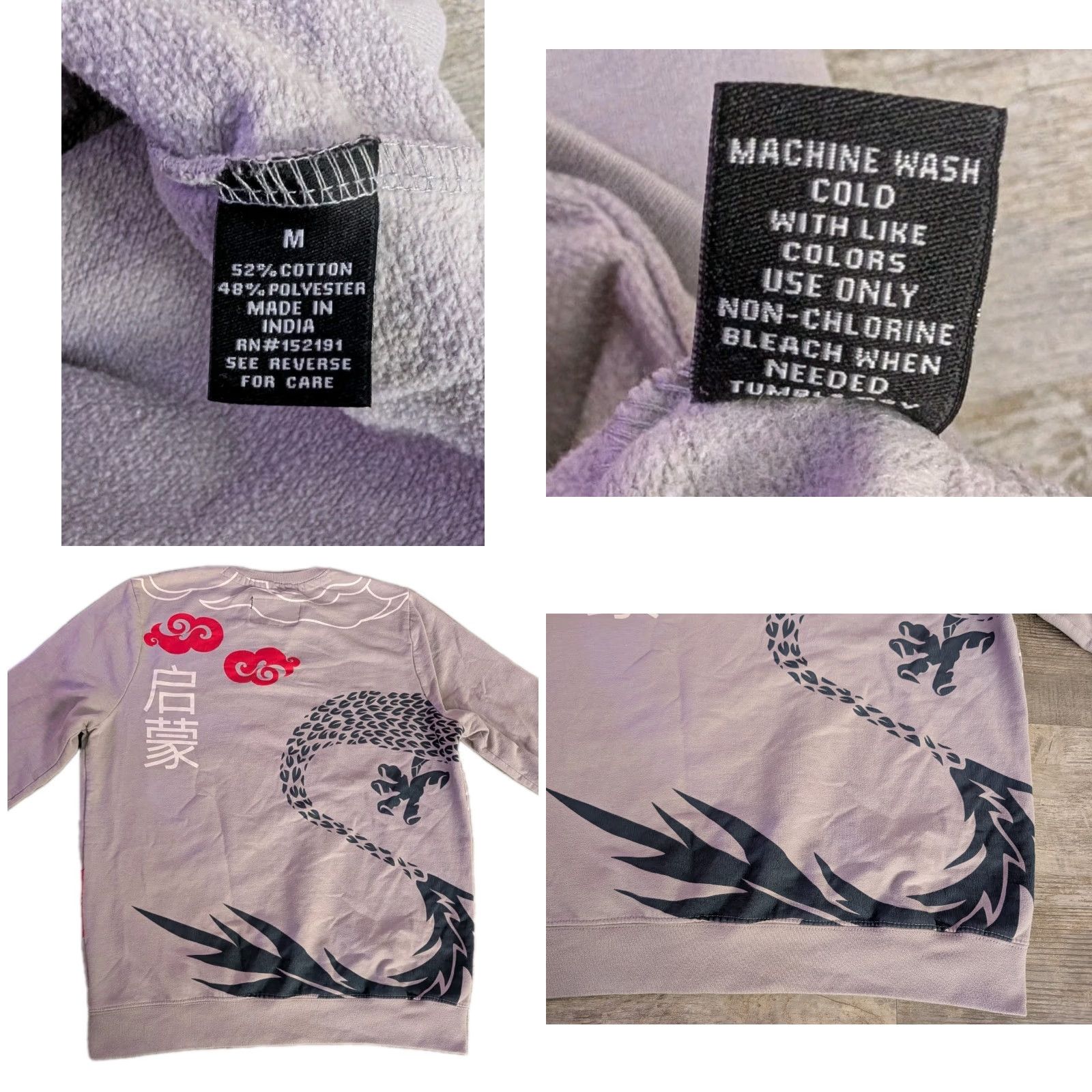 Vintage VINTAGE Blind Rooster Sweatshirt Dragon Wrap Around Crewneck Pullover Adult Size M Size M / US 6-8 / IT 42-44 - 9 Thumbnail