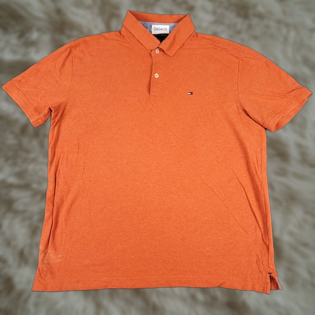 Tommy Hilfiger Tommy Hilfiger Polo Shirt Mens XL Orange Casual Short Sleeve Size US XL / EU 56 / 4 - 1 Thumbnail