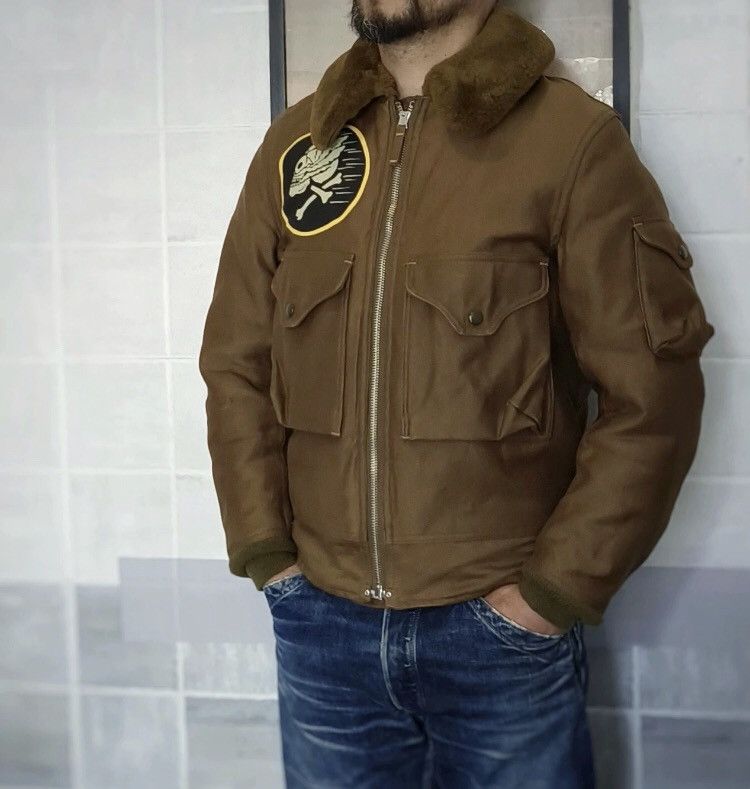 Freewheelers Freewheelers MUROC HOP HEADS S-6 Winter Pilot Jacket 2410- Size US M / EU 48-50 / 2 - 6 Thumbnail