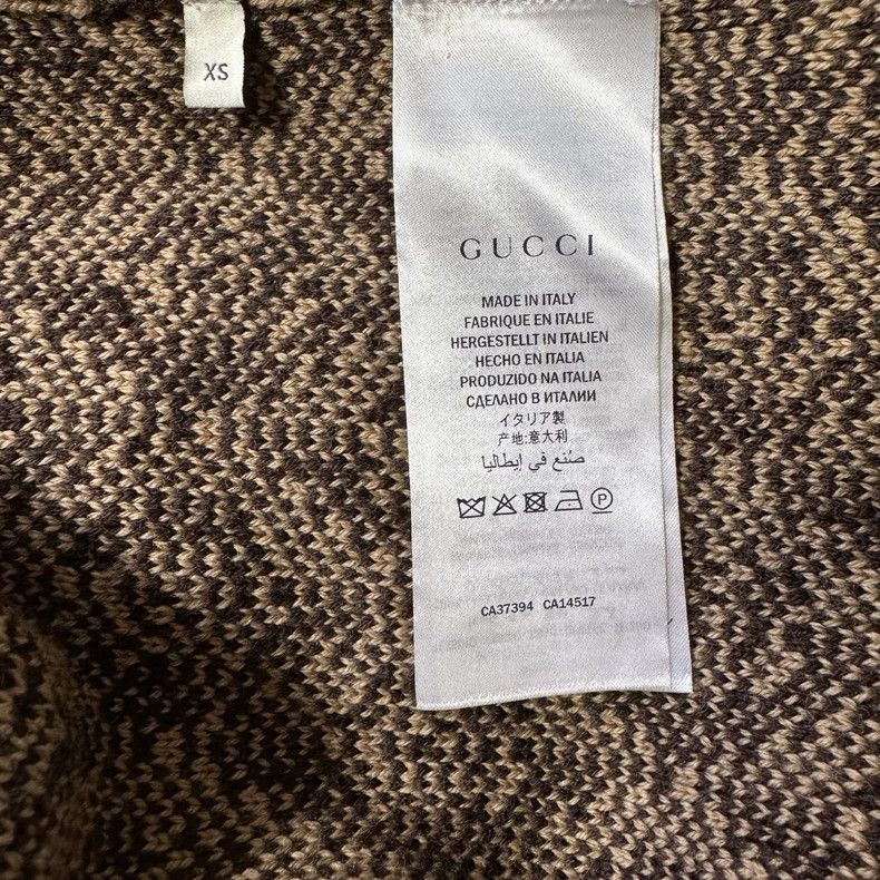 Gucci GucciFull-print G diamond pattern button wool sweater long Size US XS / EU 42 / 0 - 6 Thumbnail