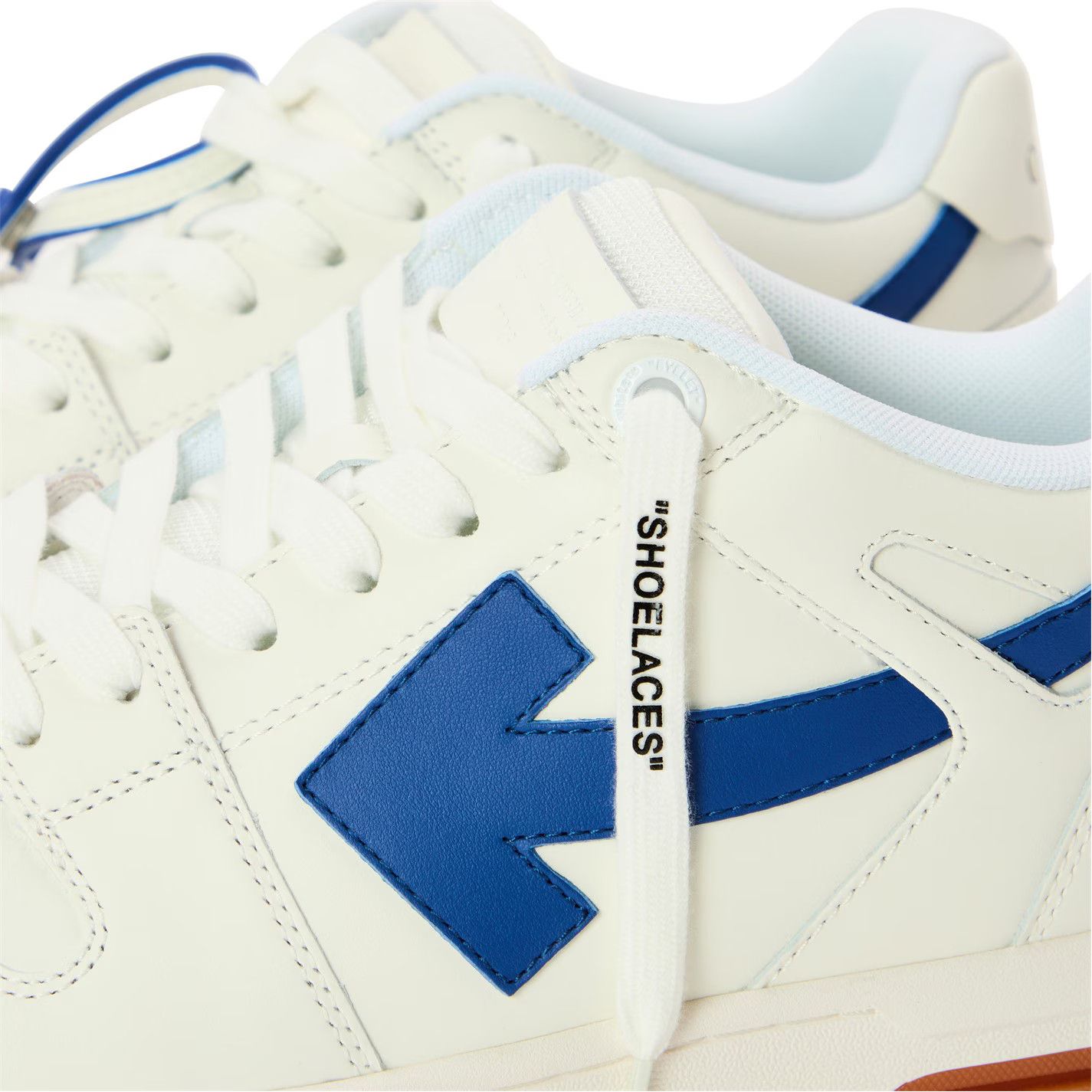 Off-White o1g2r1mq0226 Outofoffice Low-Top Trainers in White/Blue Size US 6 / EU 39 - 4 Thumbnail