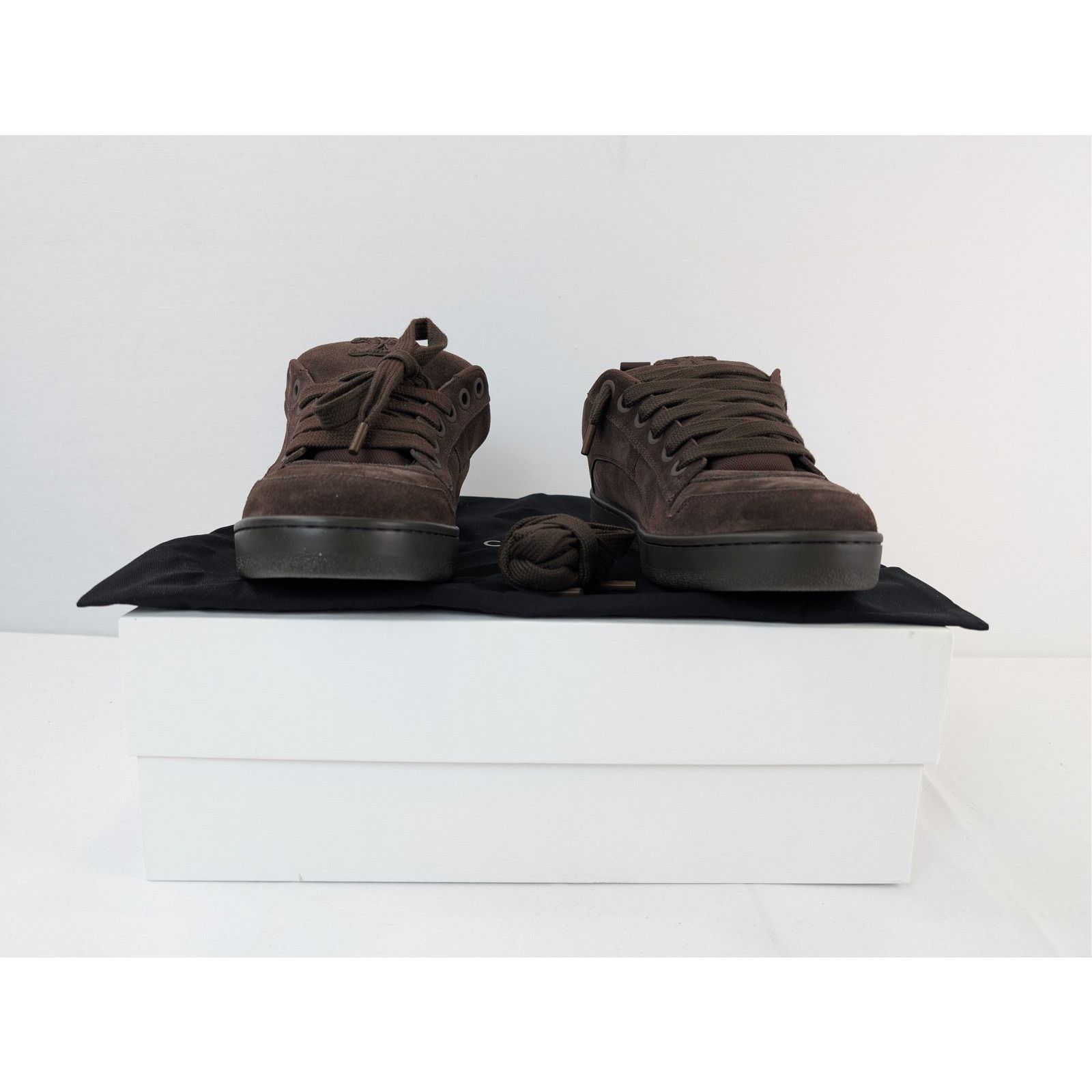 Celine o1rshd1 Suede Calfskin & Mesh Huntington Low top Sneakers Size US 9 / EU 42 - 17 Thumbnail