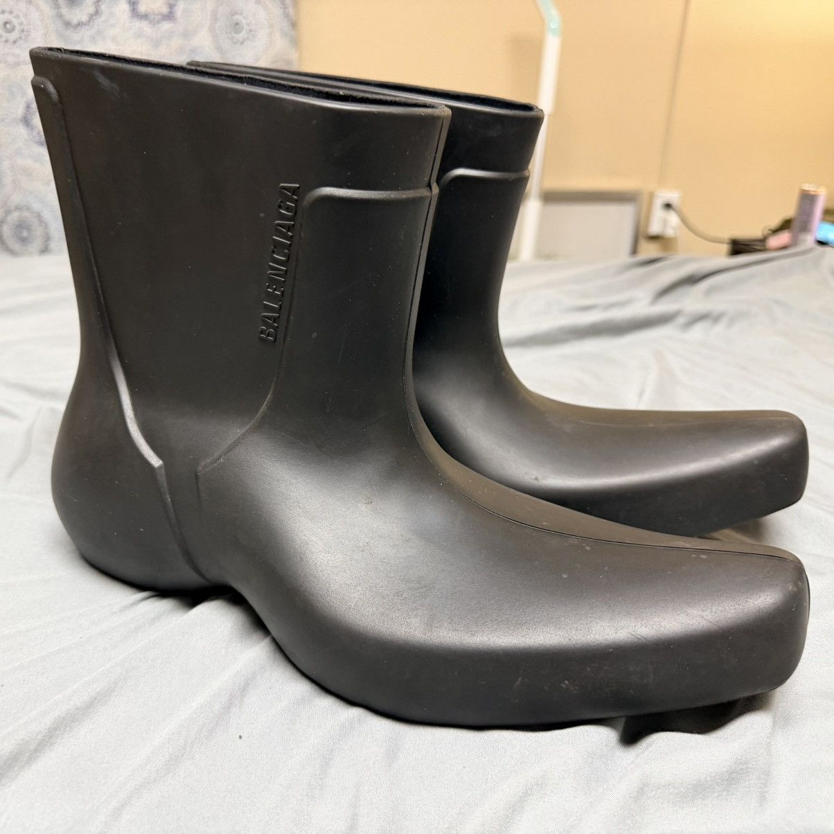 Balenciaga $1050 Balenciaga Excavator Ankle Boot, Black, Size 41