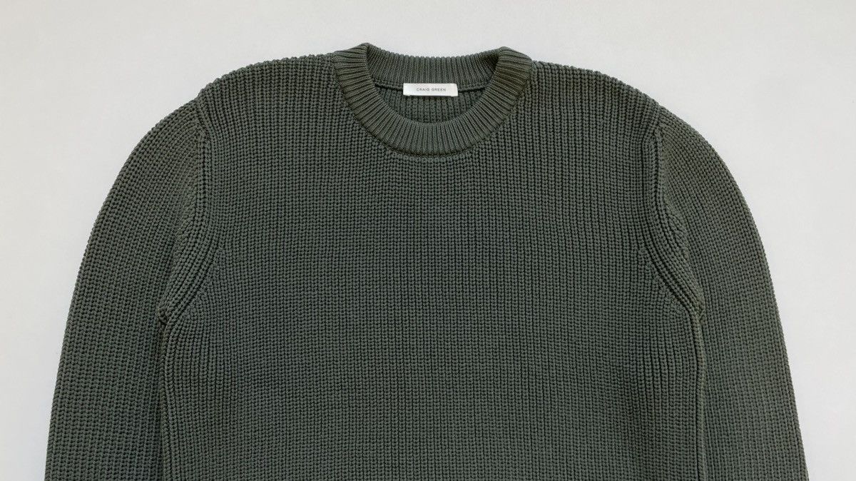 Craig Green Sample Olive Tech Ribbed Knit Sweater Size US M / EU 48-50 / 2 - 3 Thumbnail