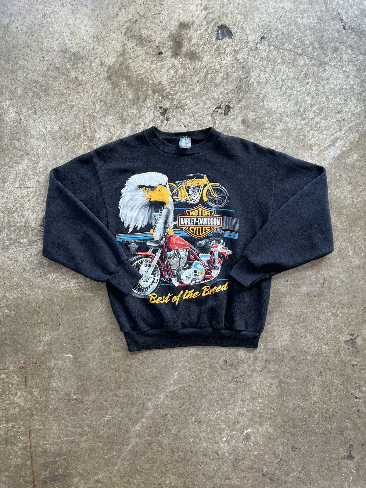 Harley Davidson × Vintage Vintage 1988 Harley Davidson Motorcycle Crewneck Medium Size US M / EU 48-50 / 2 - 2 Thumbnail