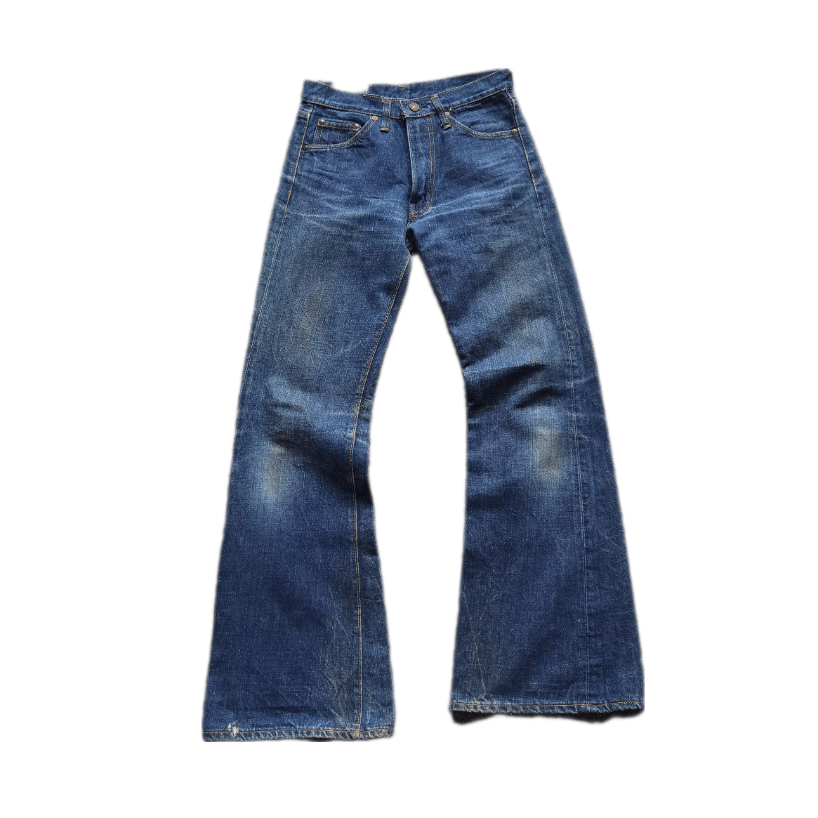 Edwin 🇺🇸 Vintage 80s Crazy Super Flared Sick Denim Pants Size US 28 / EU 44 - 1 Thumbnail