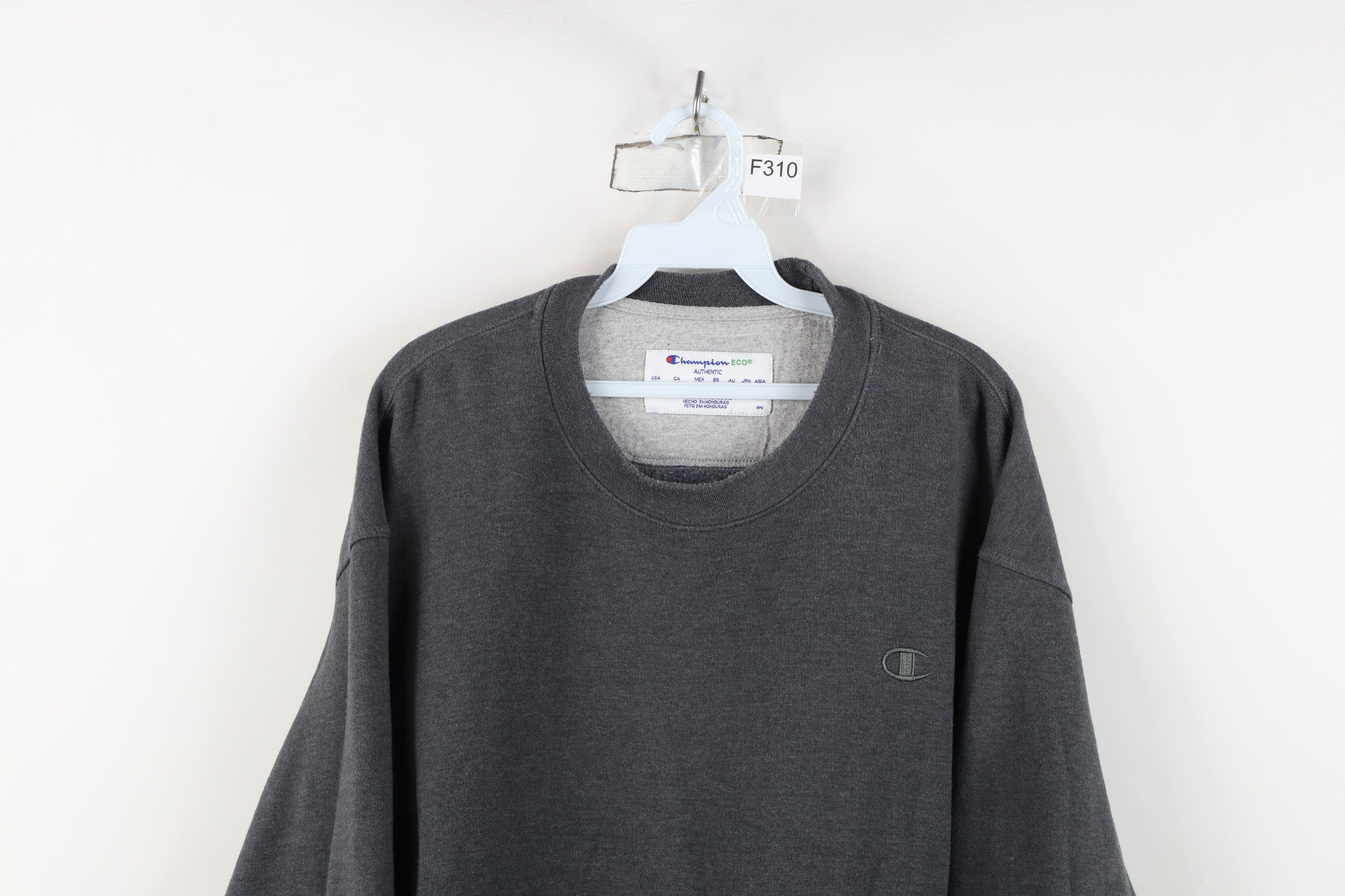 Champion Vintage Y2K Champion Monochrome Crewneck Sweatshirt Gray Size US XL / EU 56 / 4 - 2 Thumbnail