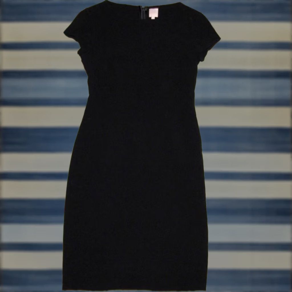 Vintage ANN MASHBURN Navy Blue Cap Sleeve Wool Sweater Dress 0 Size XS / US 0-2 / IT 36-38 - 1 Thumbnail