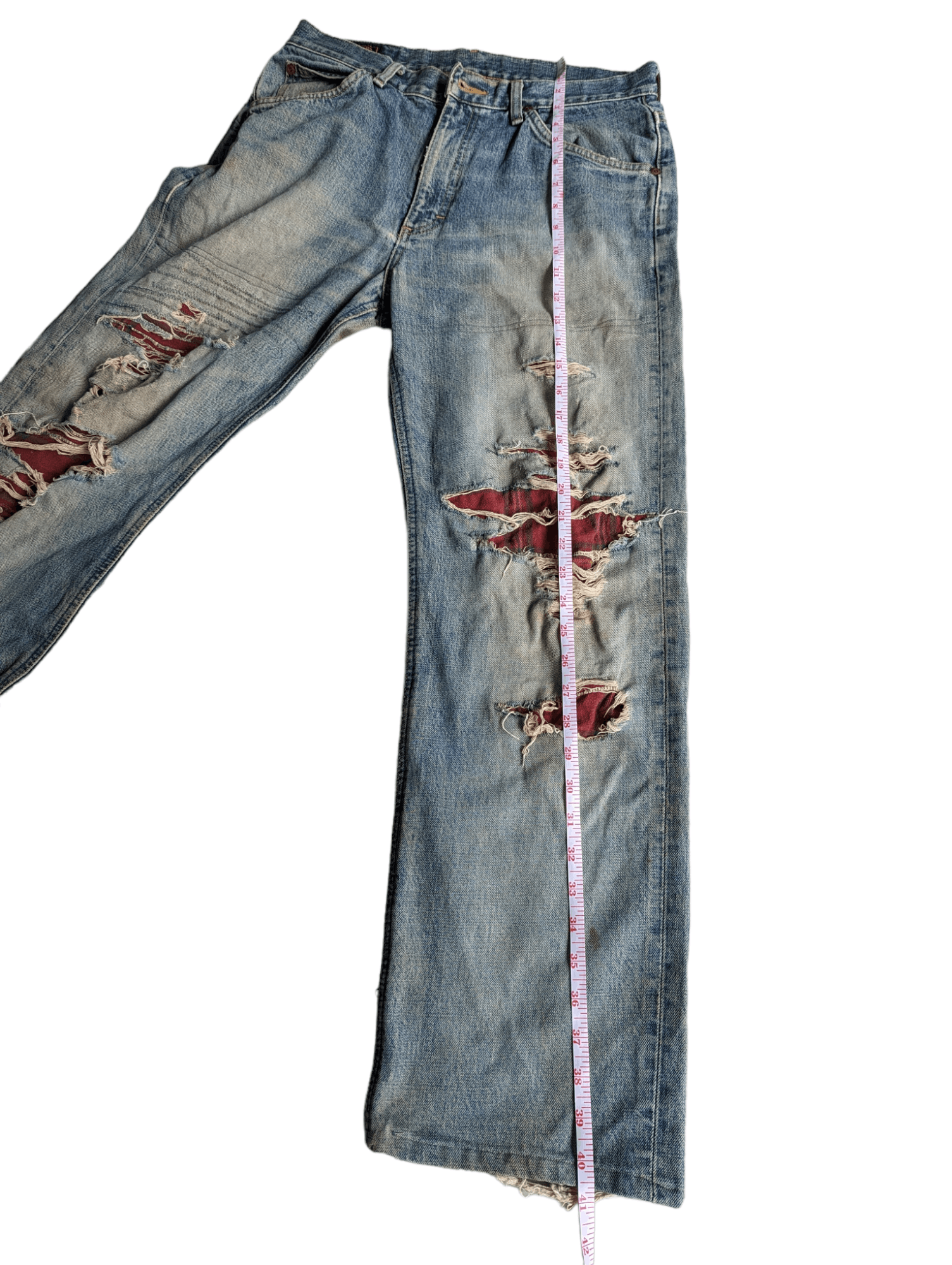 Lee LEE RIDER PATCHWORK DISTRESSED DENIM Size US 32 / EU 48 - 17 Thumbnail