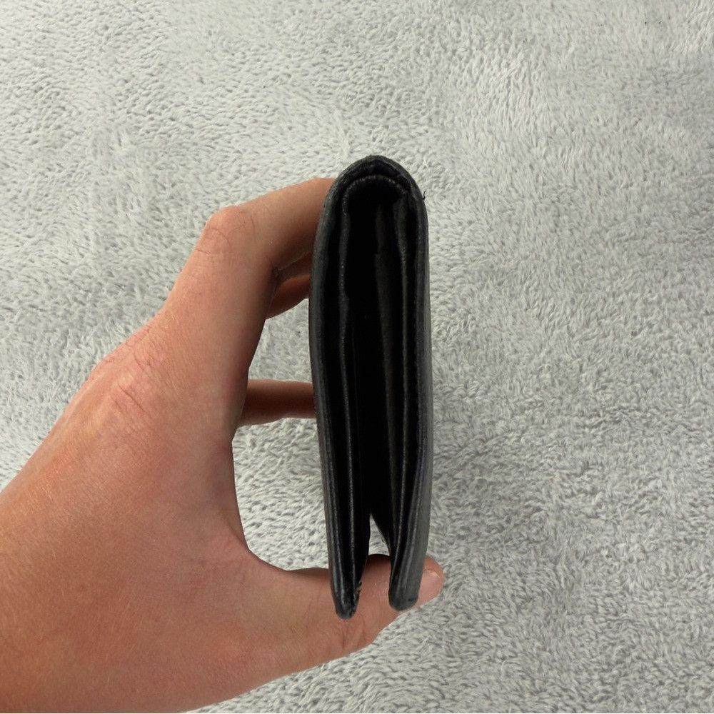 Chanel CHANEL Coco Button Leather Long Bifold Wallet Black 100% Au Size ONE SIZE - 9 Thumbnail