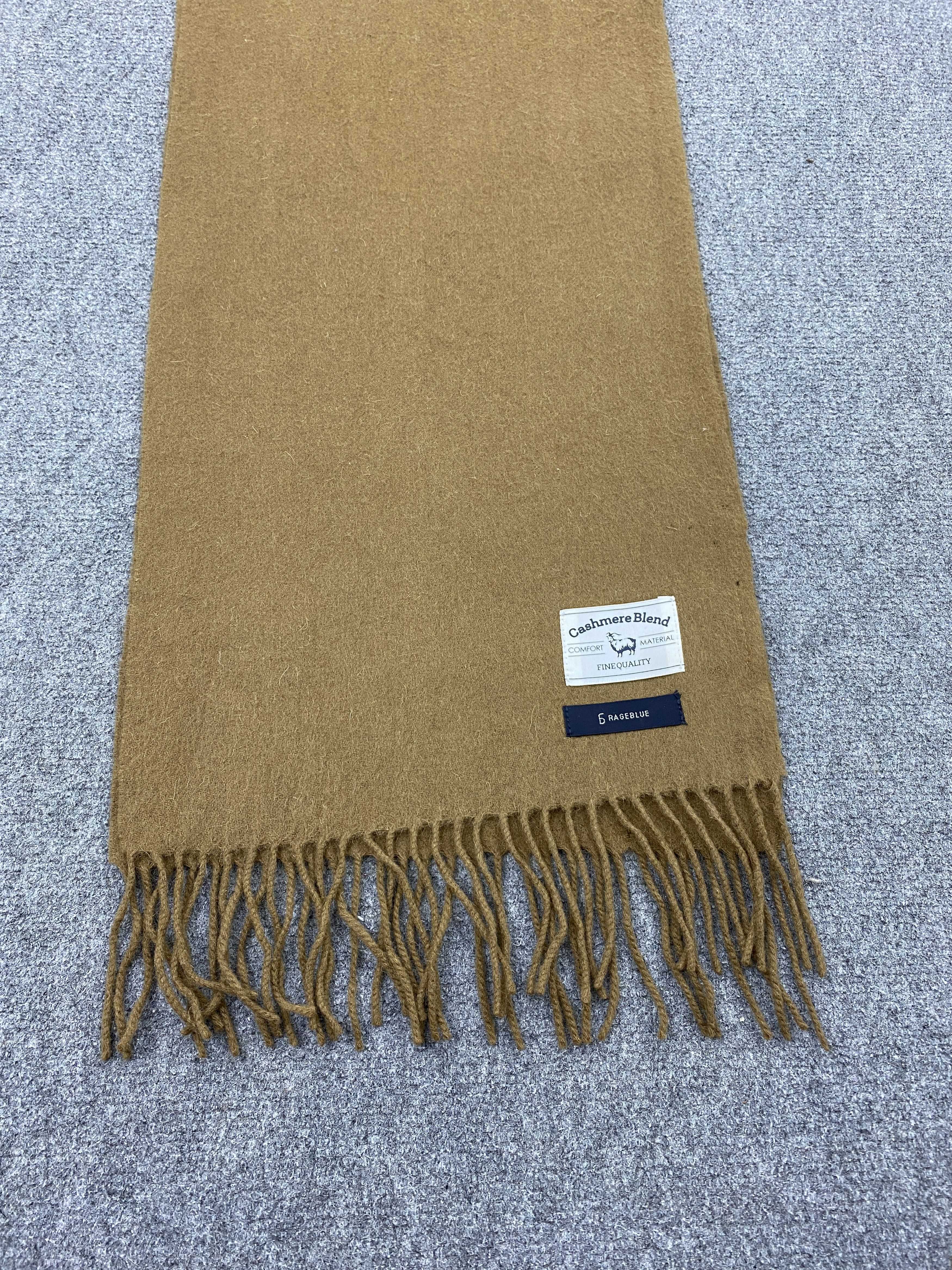 Japanese Brand Vintage Rageblue Cashmere Scarf Muffler / Neckwear - SC0030 Size ONE SIZE - 3 Thumbnail