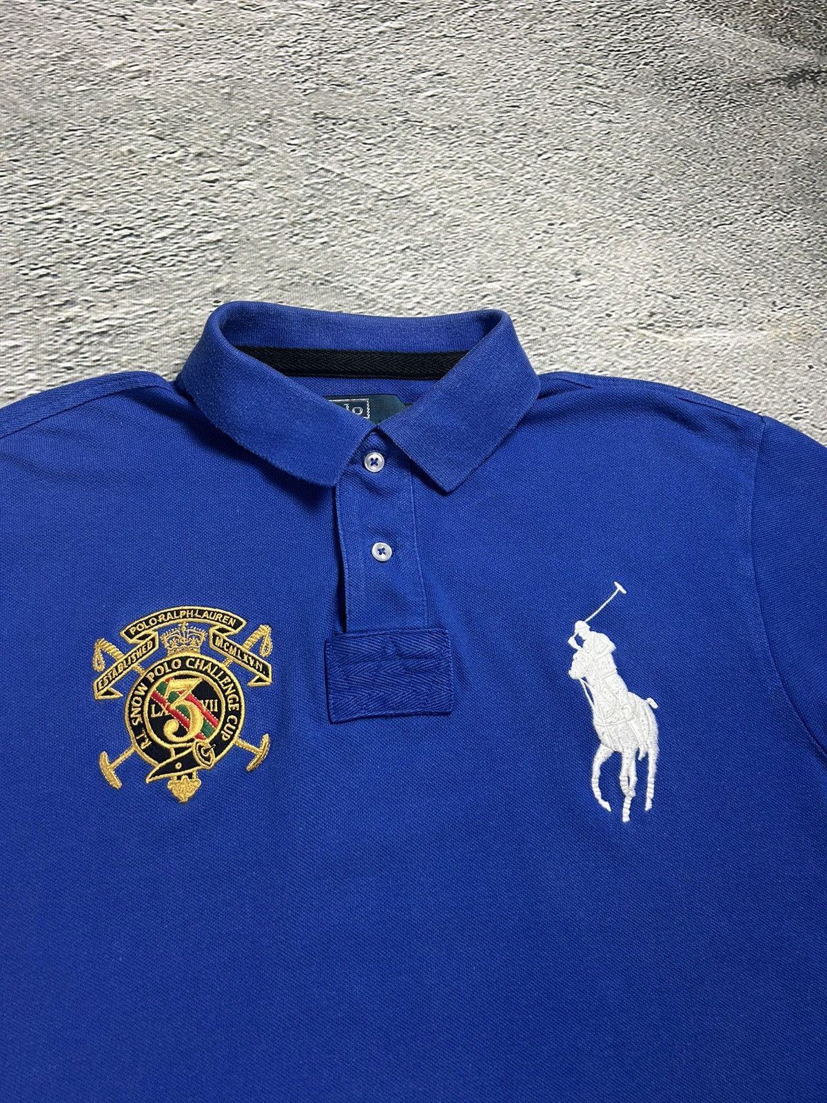 Ralph Lauren Chief Keef Polo Ralph Lauren blue T-shirt big pony Size US L / EU 52-54 / 3 - 2 Thumbnail