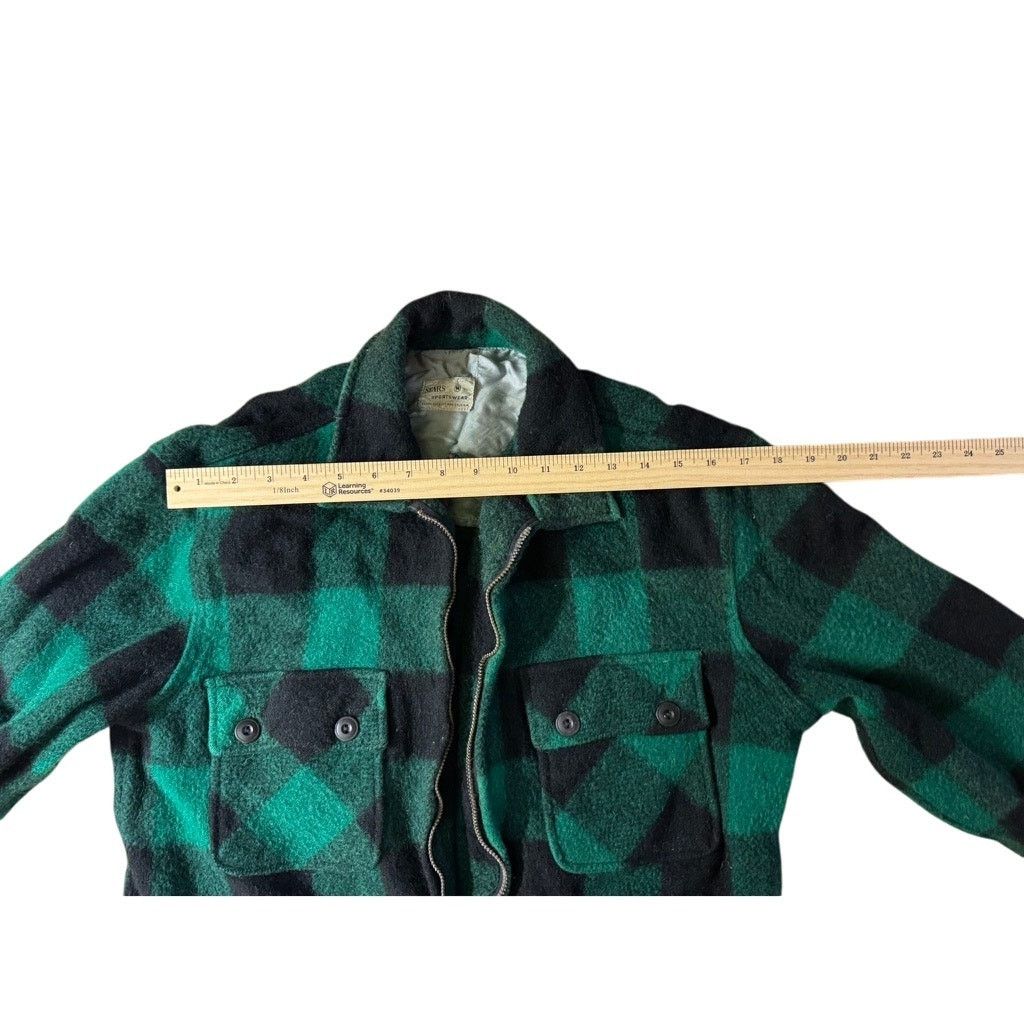 Sears Sears Robuck - 1950s - Wool Jacket - Green/Black - M Size US M / EU 48-50 / 2 - 10 Thumbnail