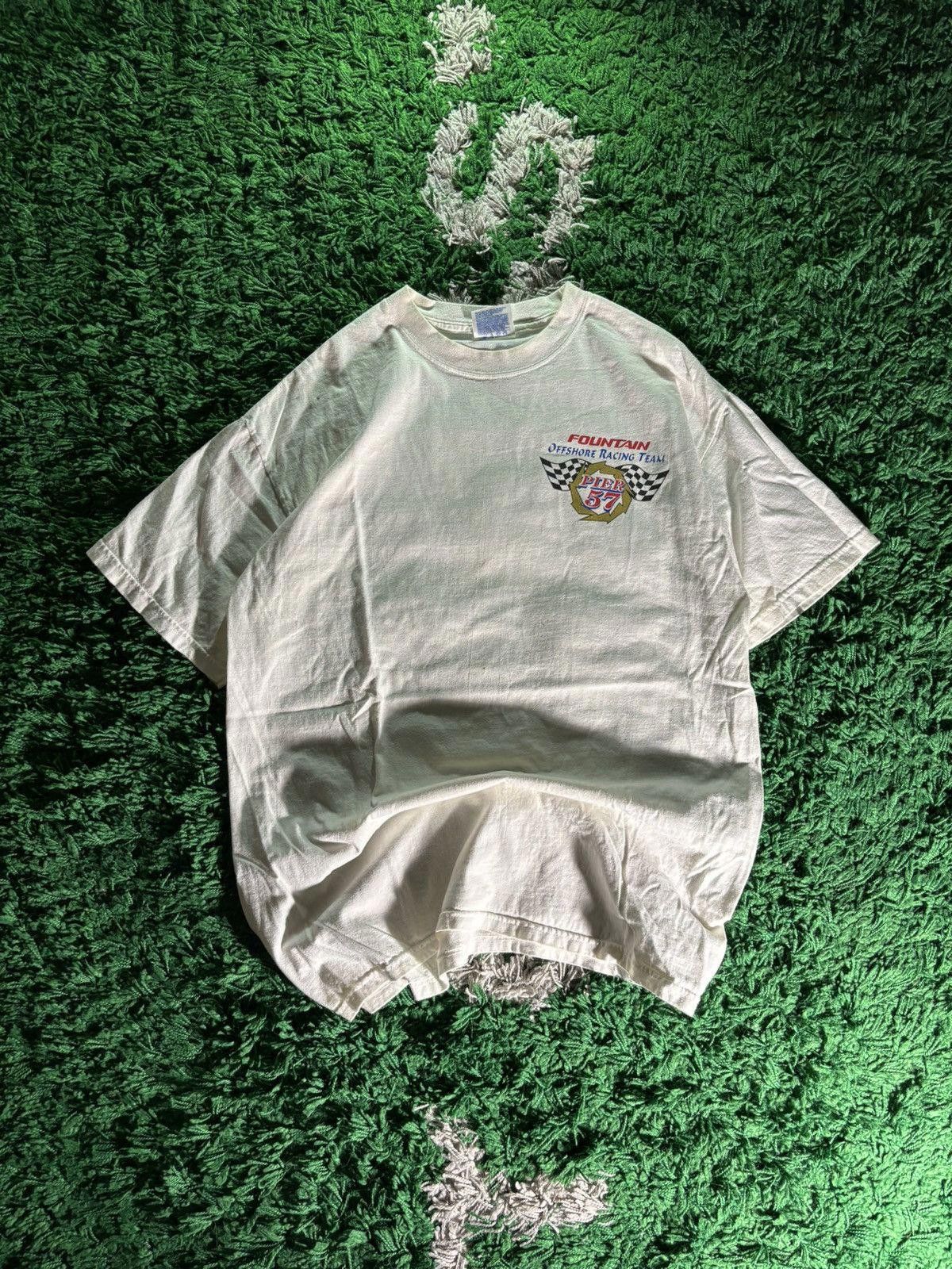 Hanes Vintage Hanes Pier 57 Fountain Offshore Racing Team Tee Size US L / EU 52-54 / 3 - 2 Thumbnail