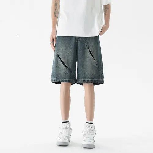 Other Dark blue denim zipper shorts Size US 32 / EU 48 - 1 Thumbnail