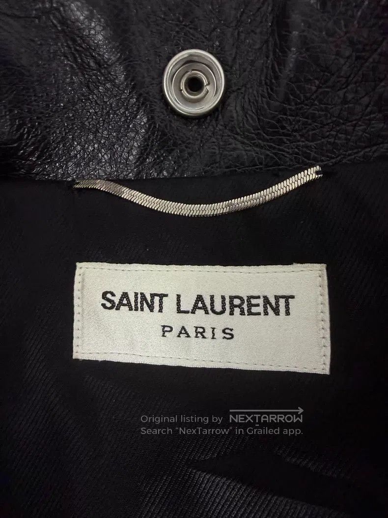 Saint Laurent Paris Saint Laurent Paris Black Leather Biker Jacket i Size US M / EU 48-50 / 2 - 4 Thumbnail