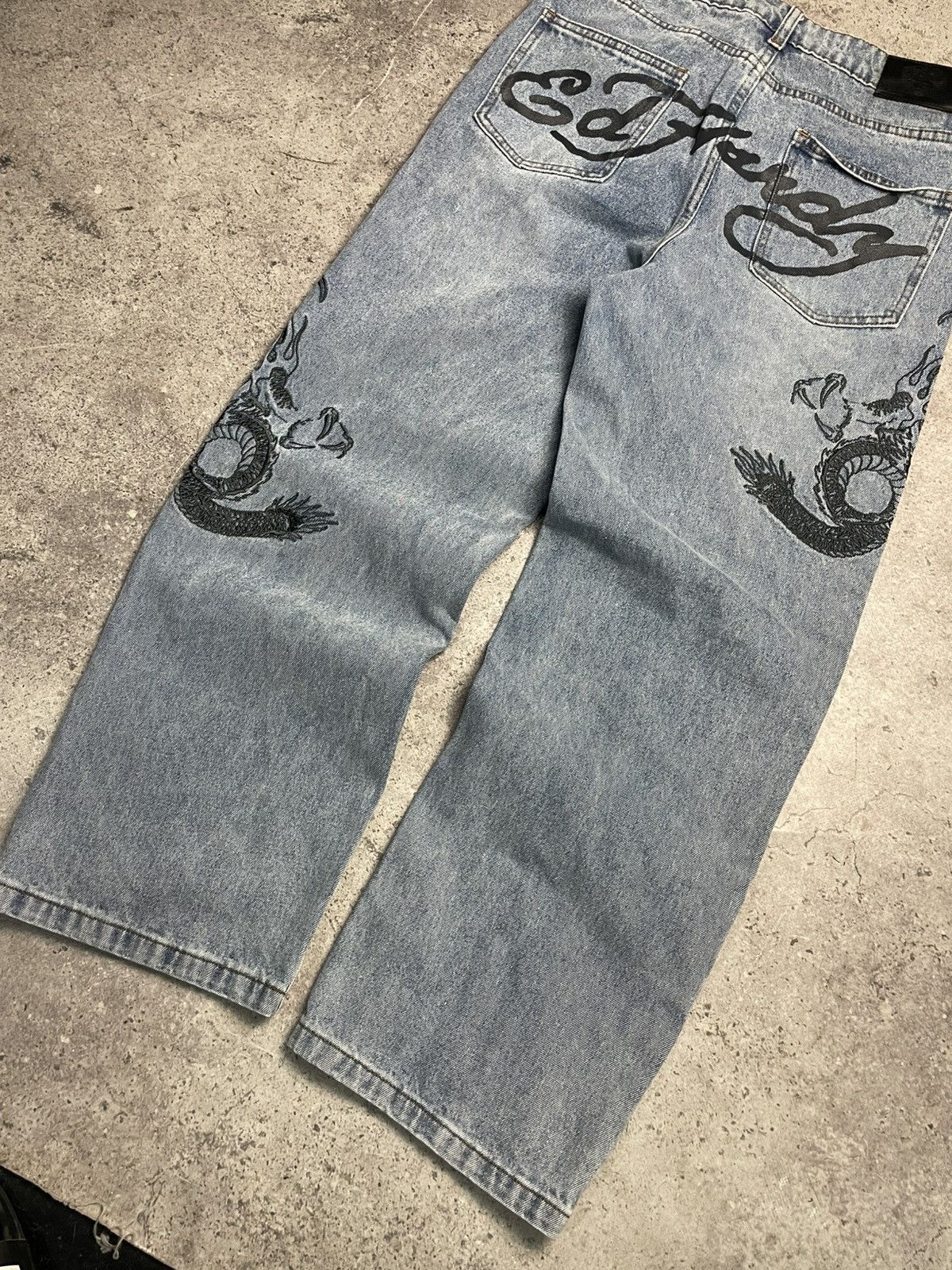 Ed Hardy Ed Hardy Urban Outfitters baggy jeans rap denim pants Size US 30 / EU 46 - 3 Thumbnail