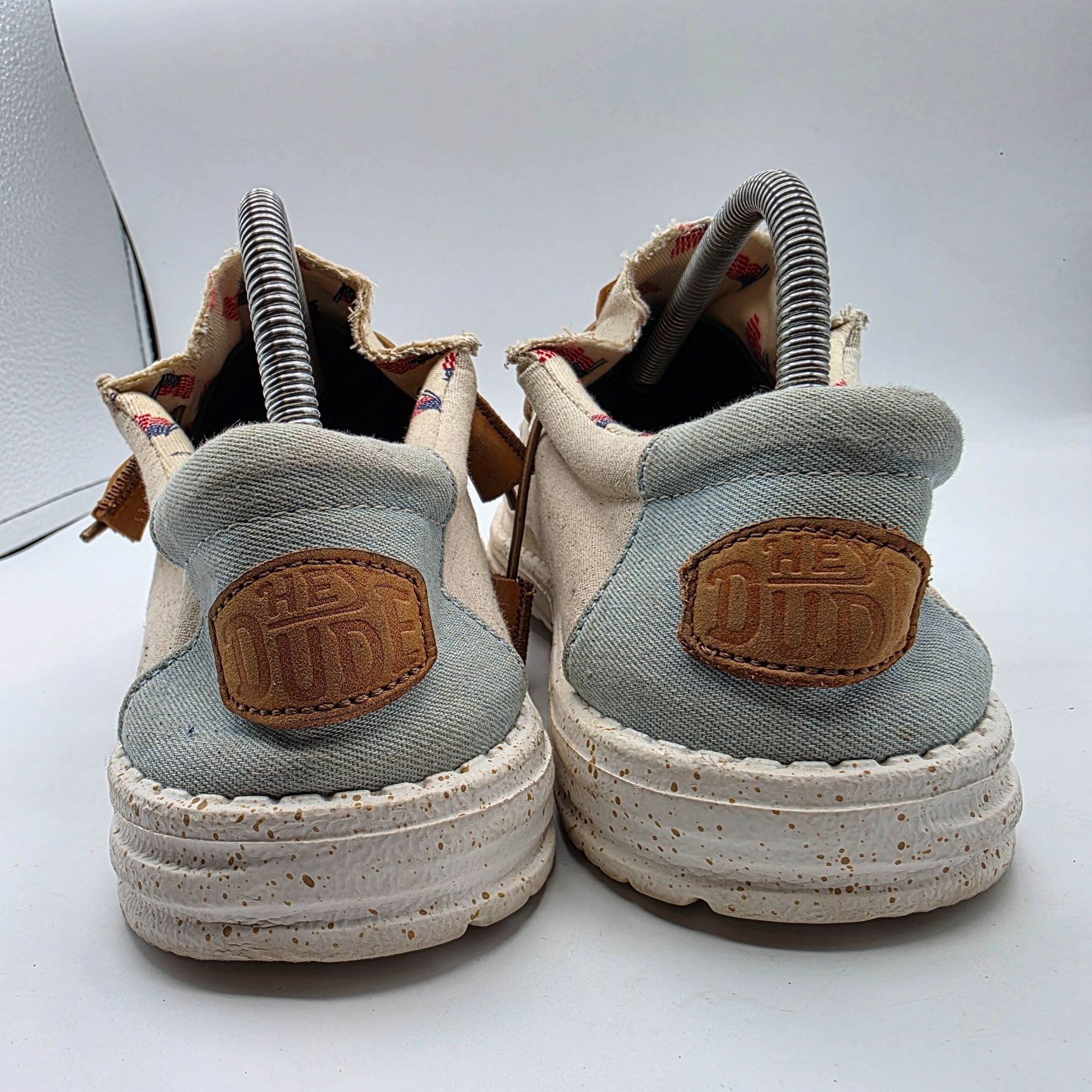 Other Hey Dude Wally Americana Flag Mens Size 9 Beige Casual Shoes Size US 9 / EU 42 - 5 Thumbnail